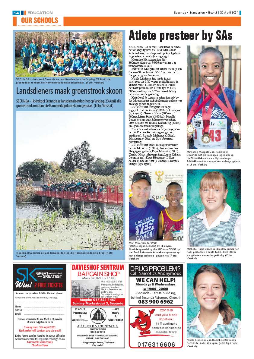 Ridge Times 30 April 2021 page 14