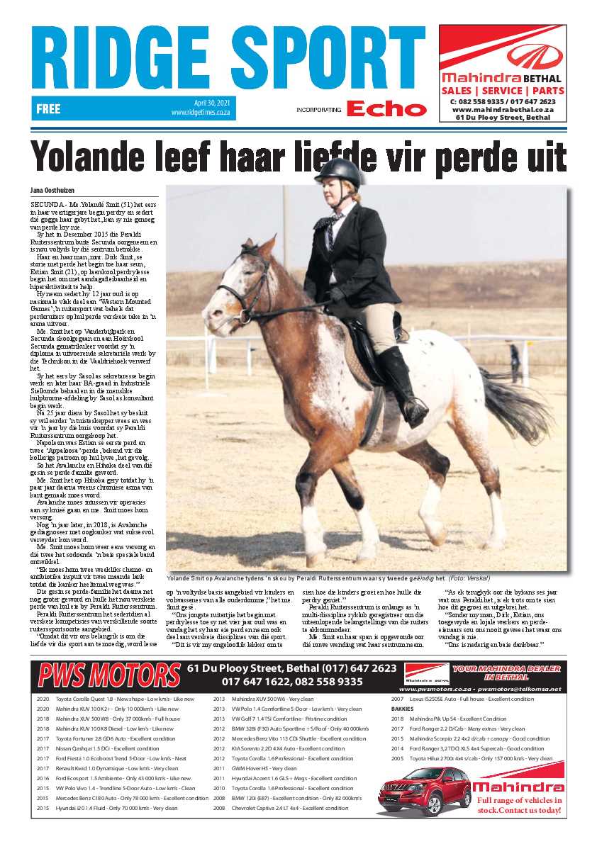 Ridge Times 30 April 2021 page 16