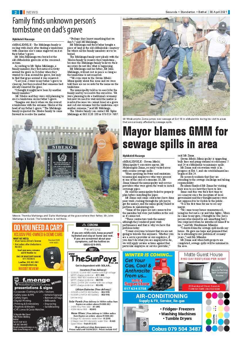Ridge Times 30 April 2021 page 2