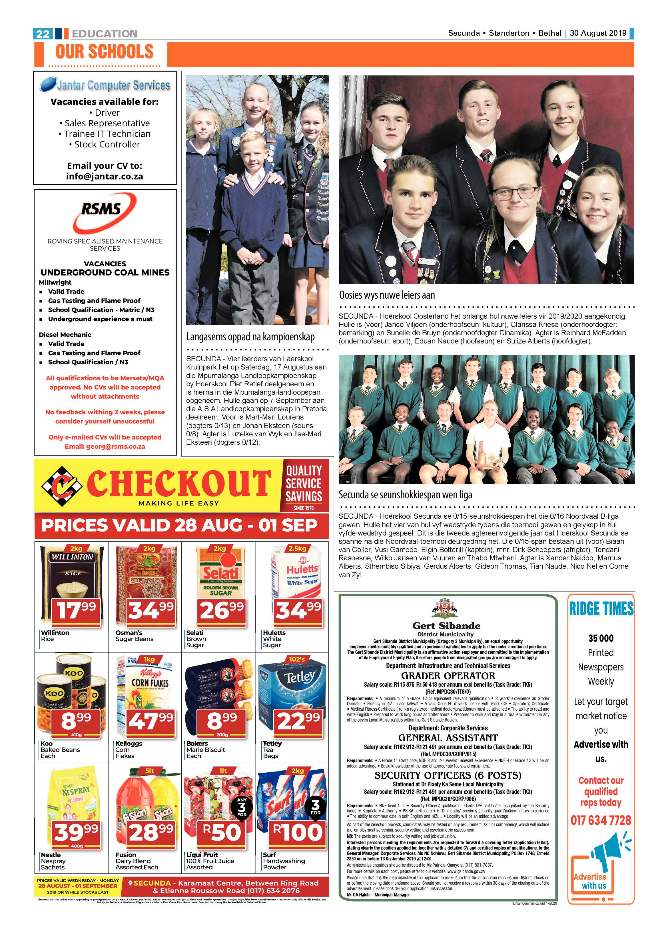 Ridge Times 30 August 2019 page 22
