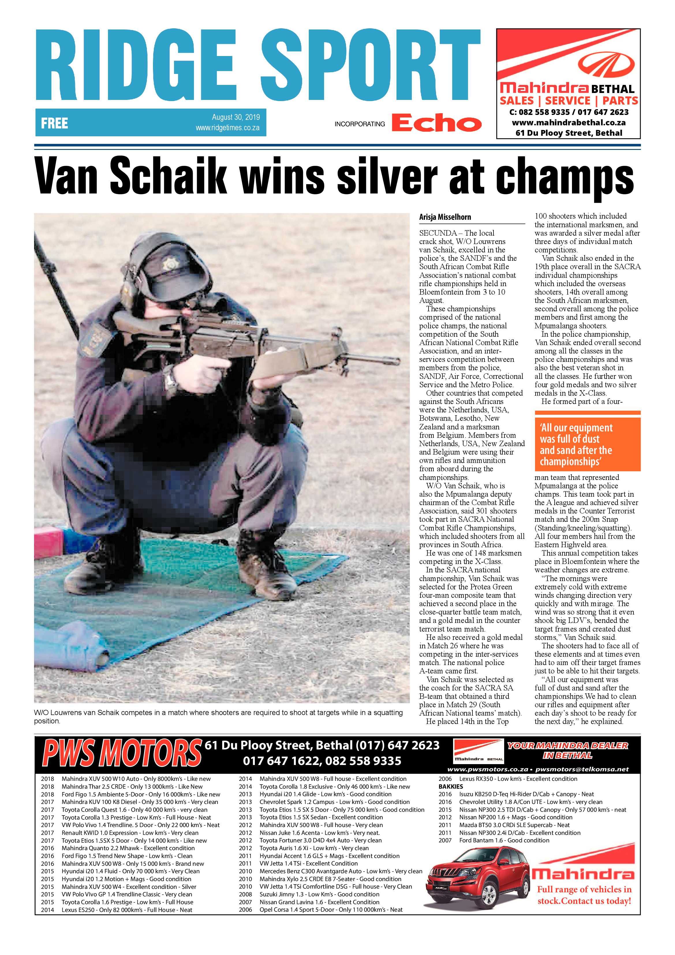 Ridge Times 30 August 2019 page 24