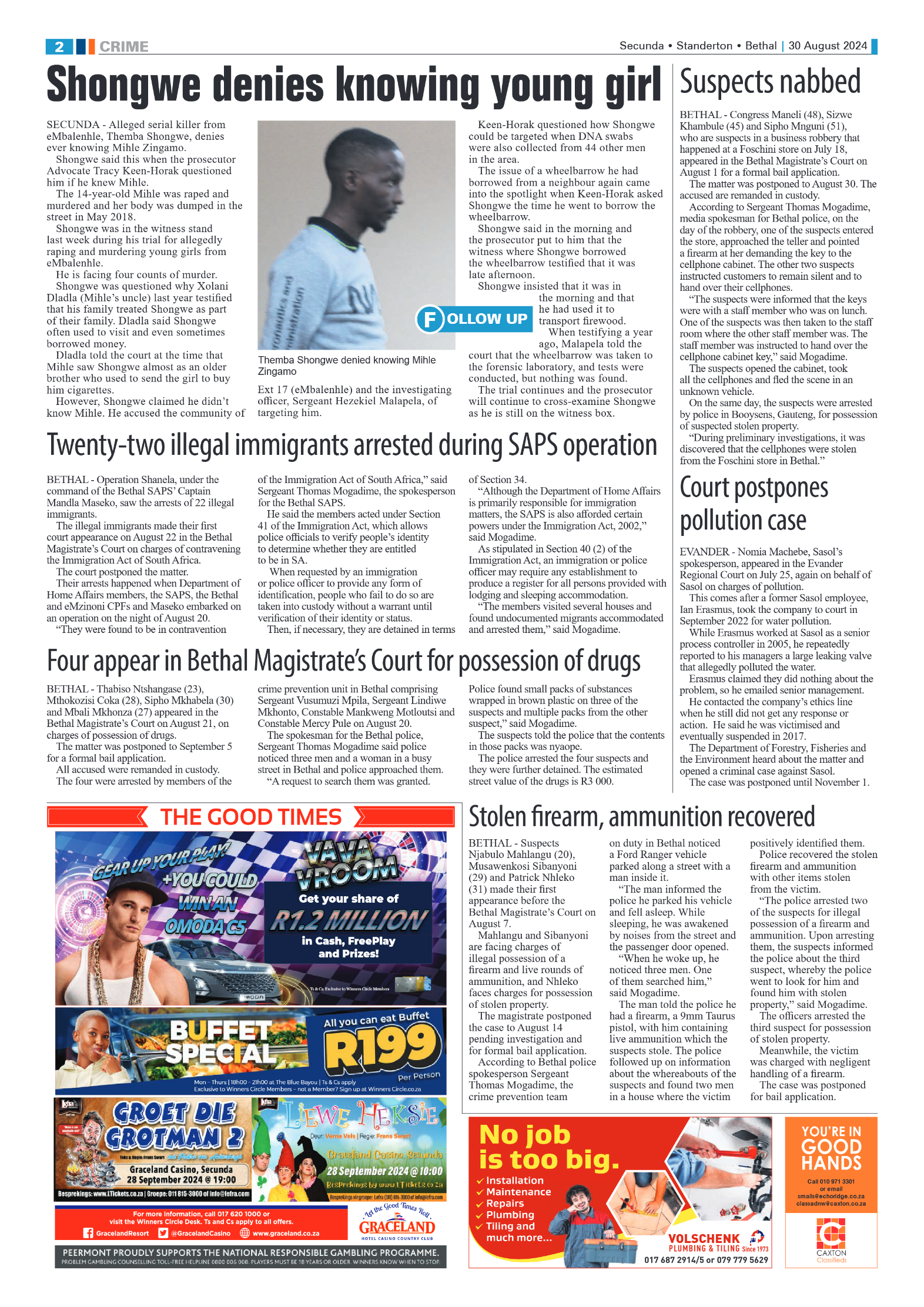 Ridge Times 30 August 2024 page 2