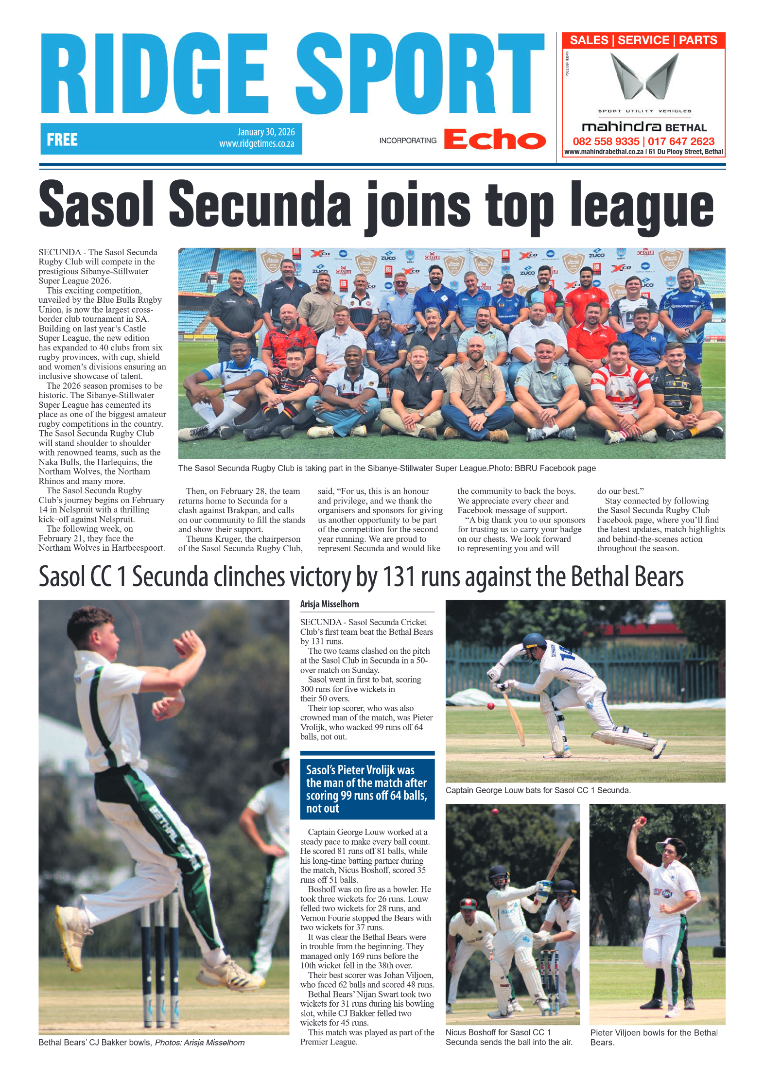 Ridge Times 30 January 2026 page 8