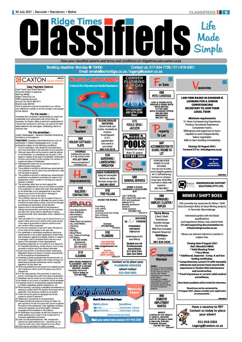 Ridge Times 30 July 2021 page 11