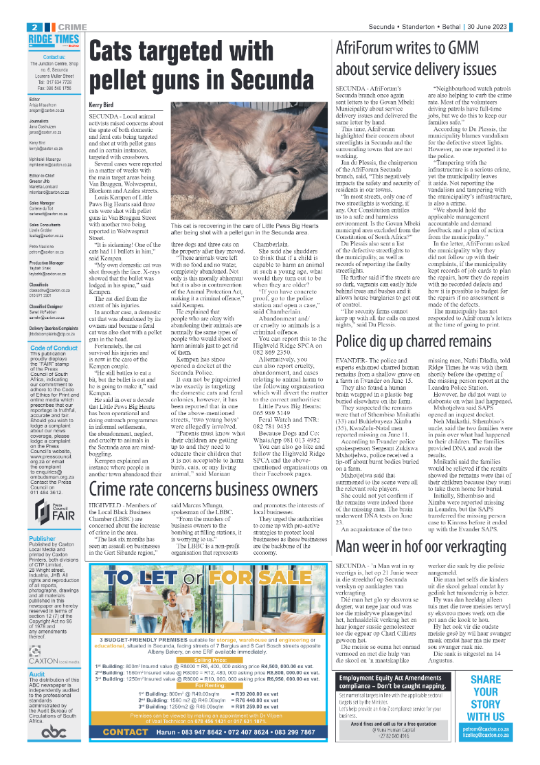 Ridge Times 30 June 2023 page 2