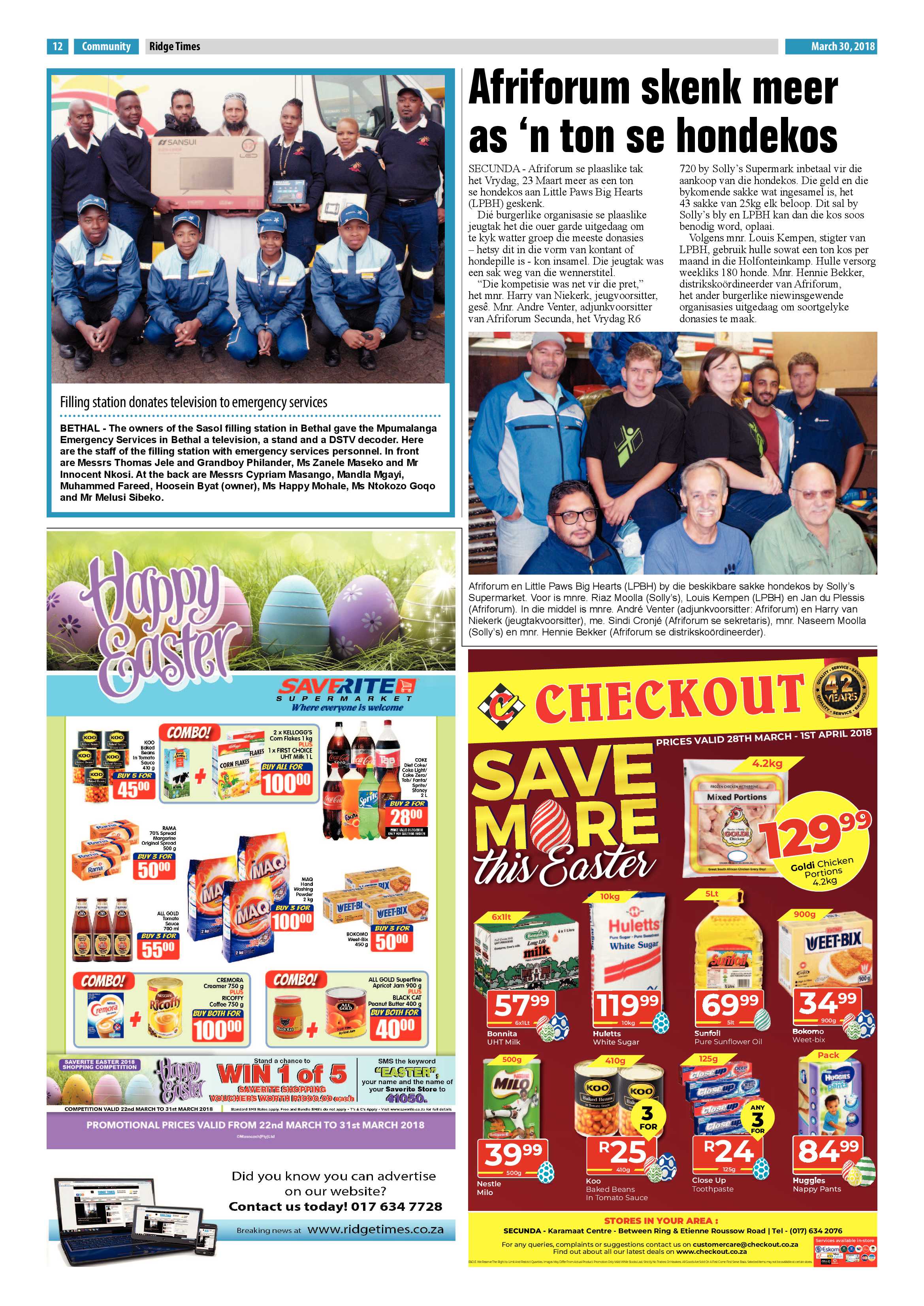 Ridge Times 30 March 2018 page 14