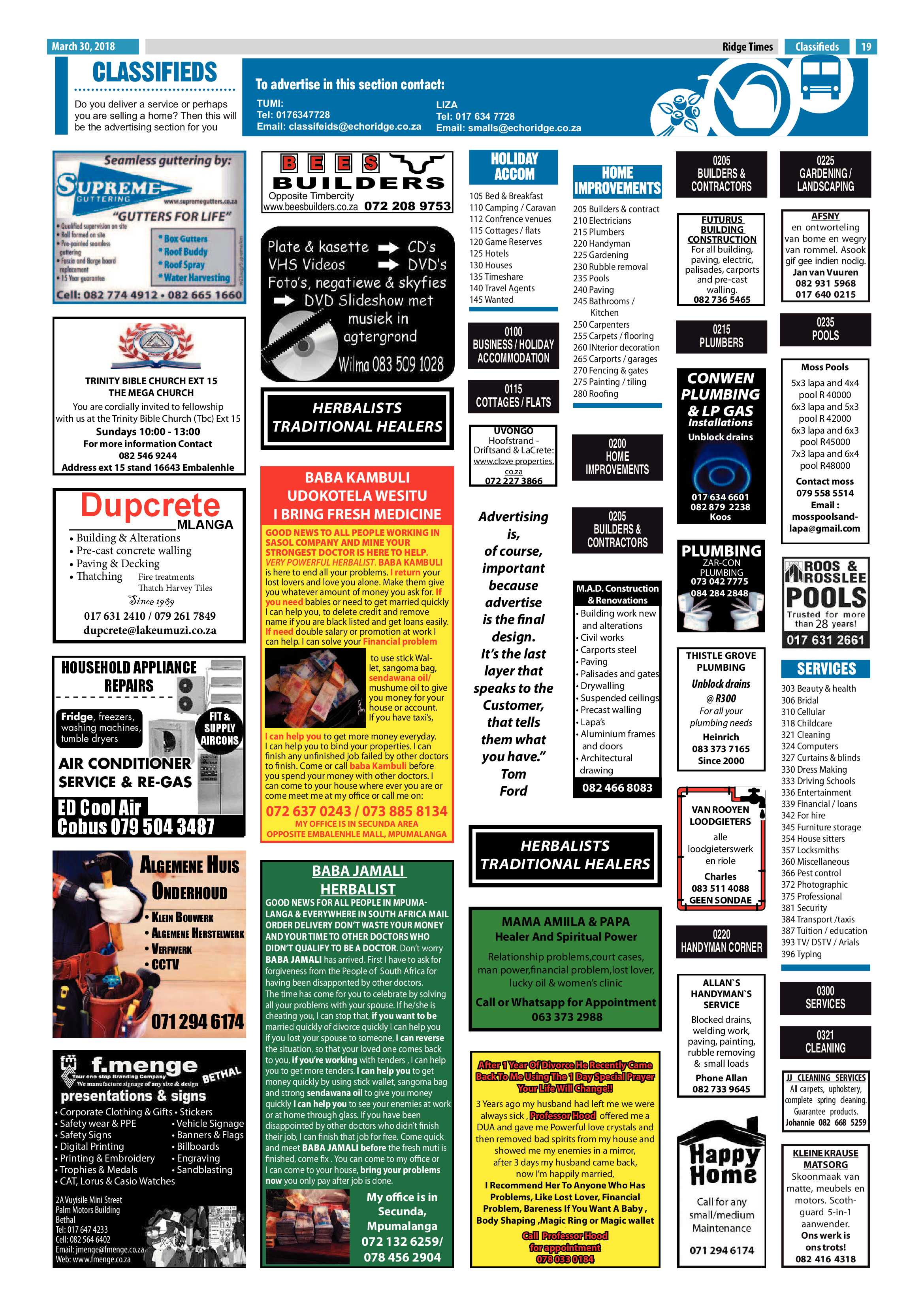Ridge Times 30 March 2018 page 21