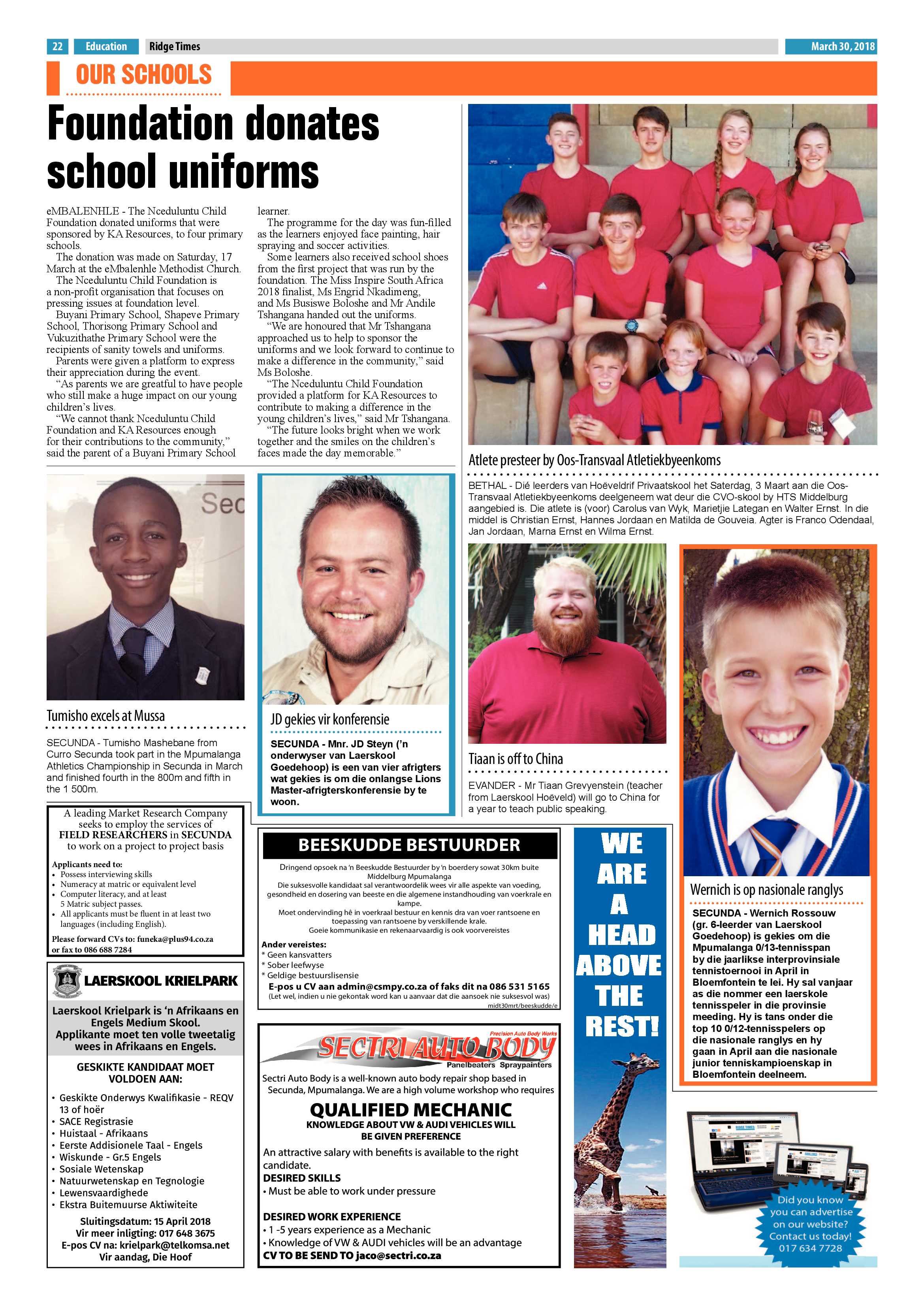 Ridge Times 30 March 2018 page 24