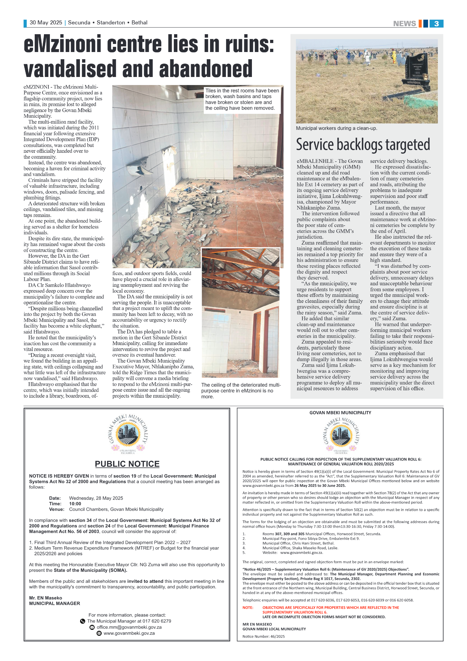 Ridge Times 30 May 2025 page 3