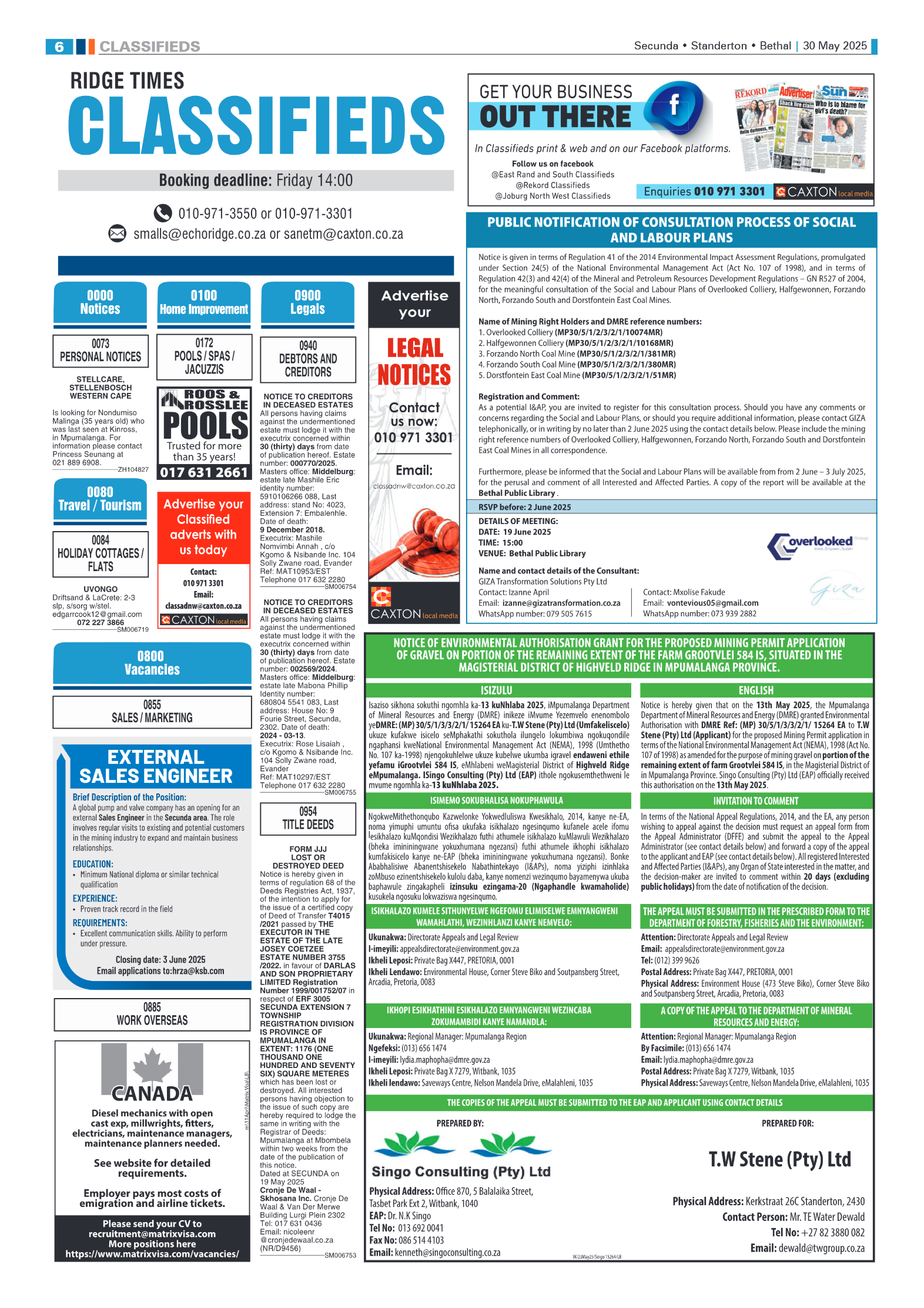 Ridge Times 30 May 2025 page 6