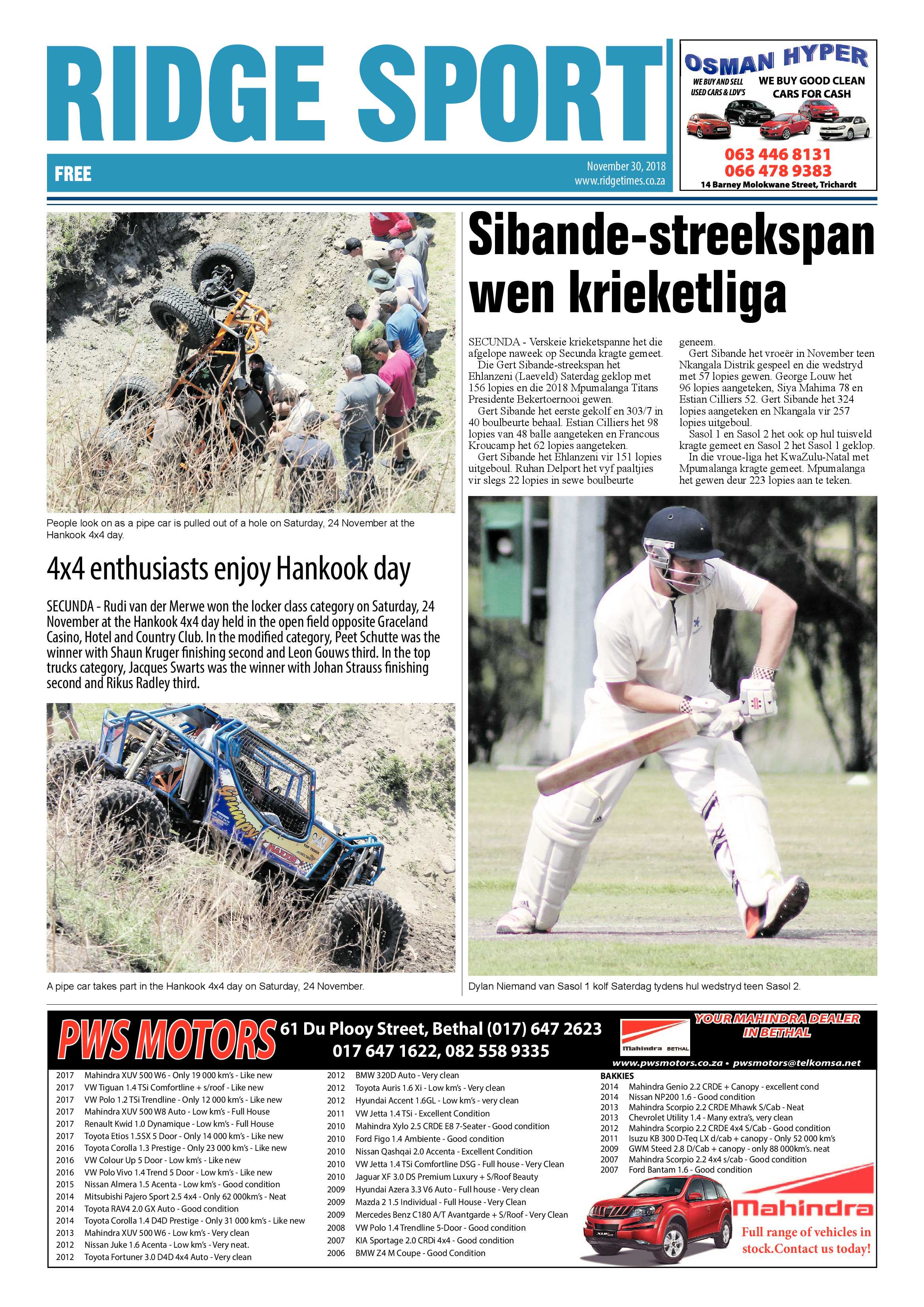 Ridge Times 30 November 2018 page 26