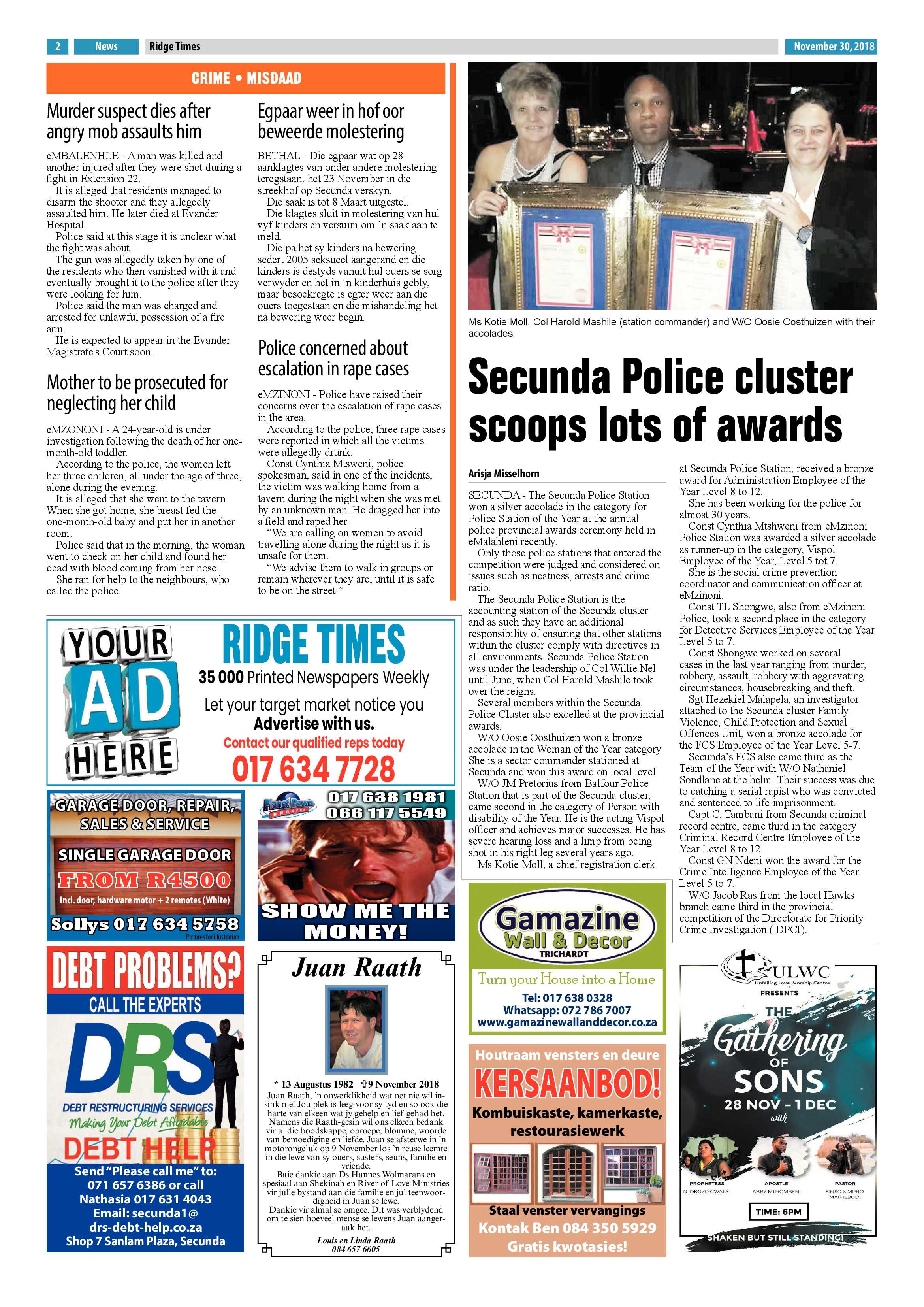 Ridge Times 30 November 2018 page 4