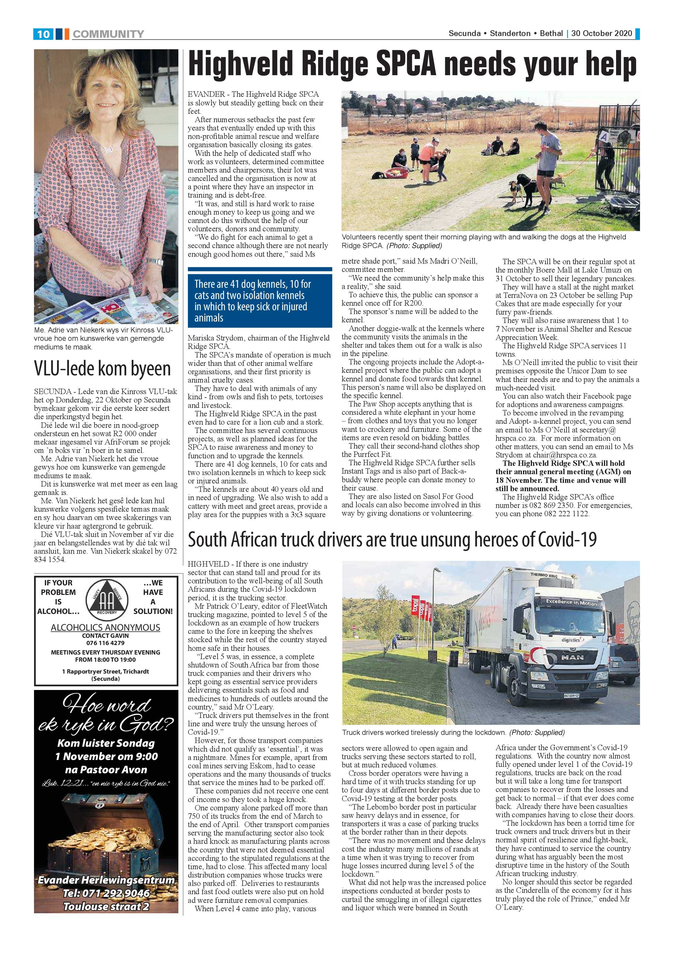 Ridge Times 30 October 2020 page 10