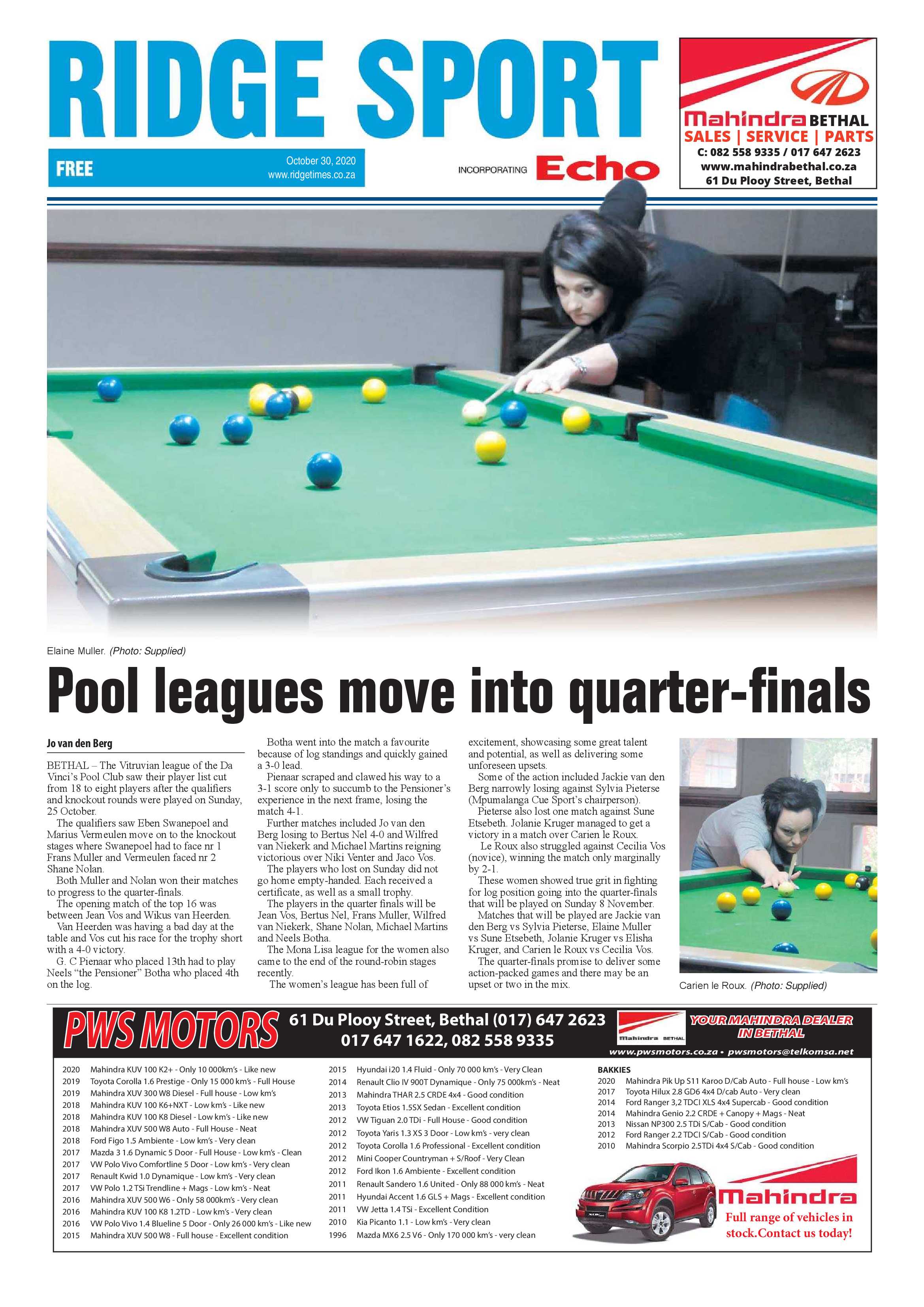 Ridge Times 30 October 2020 page 16