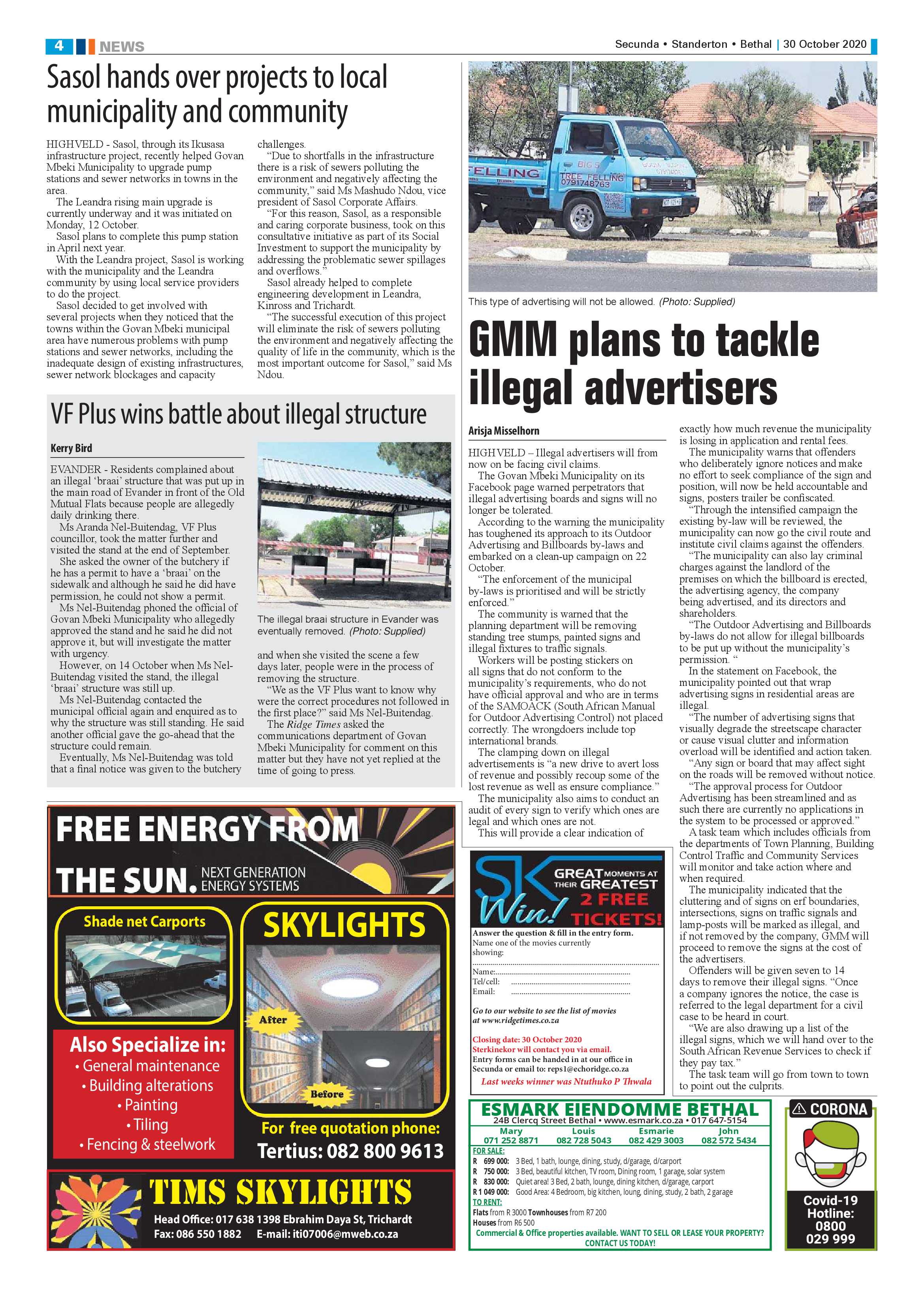 Ridge Times 30 October 2020 page 4