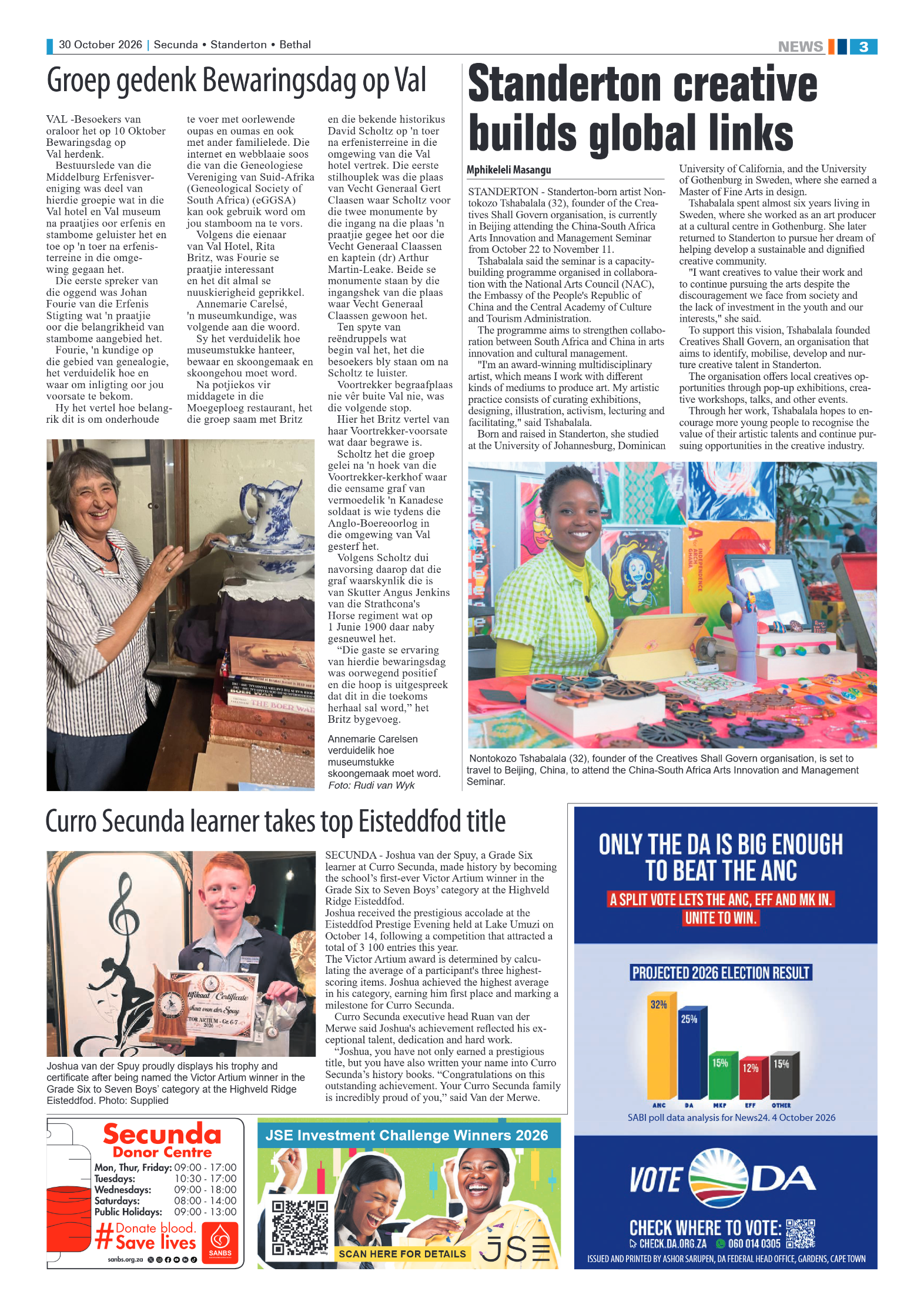 Ridge Times 30 October 2026 page 3