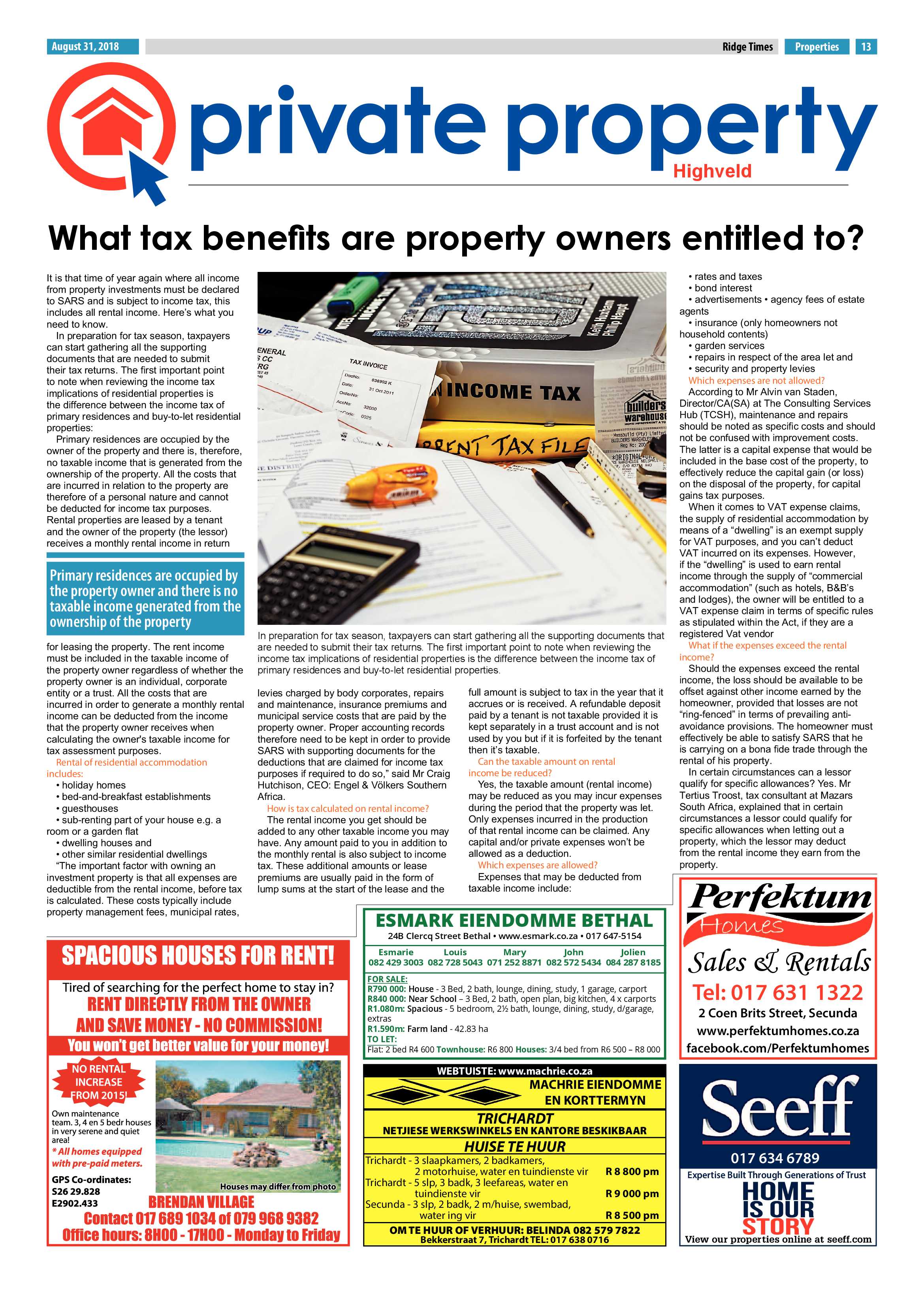 Ridge Times 31 August 2018 page 13