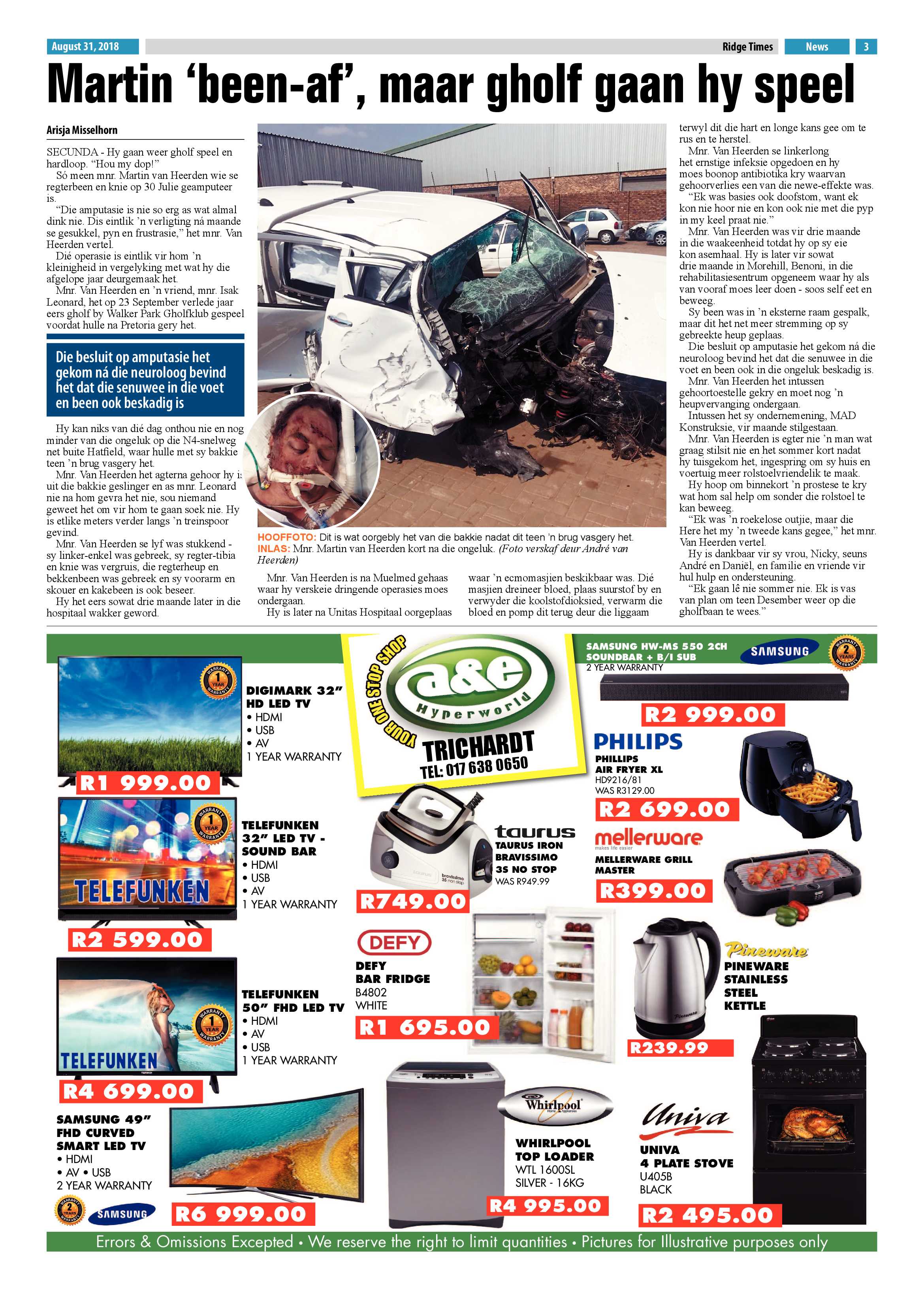 Ridge Times 31 August 2018 page 3