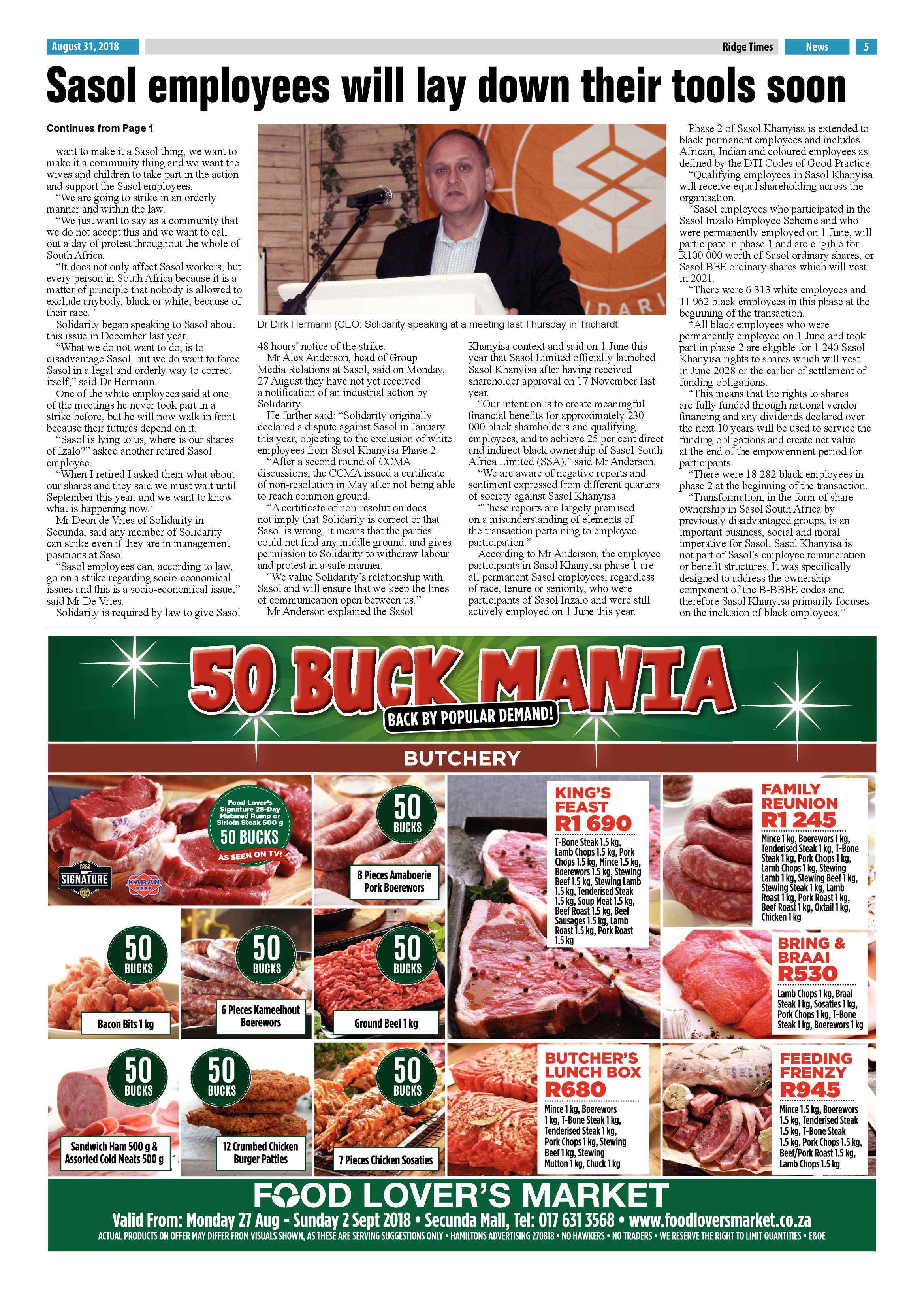Ridge Times 31 August 2018 page 5
