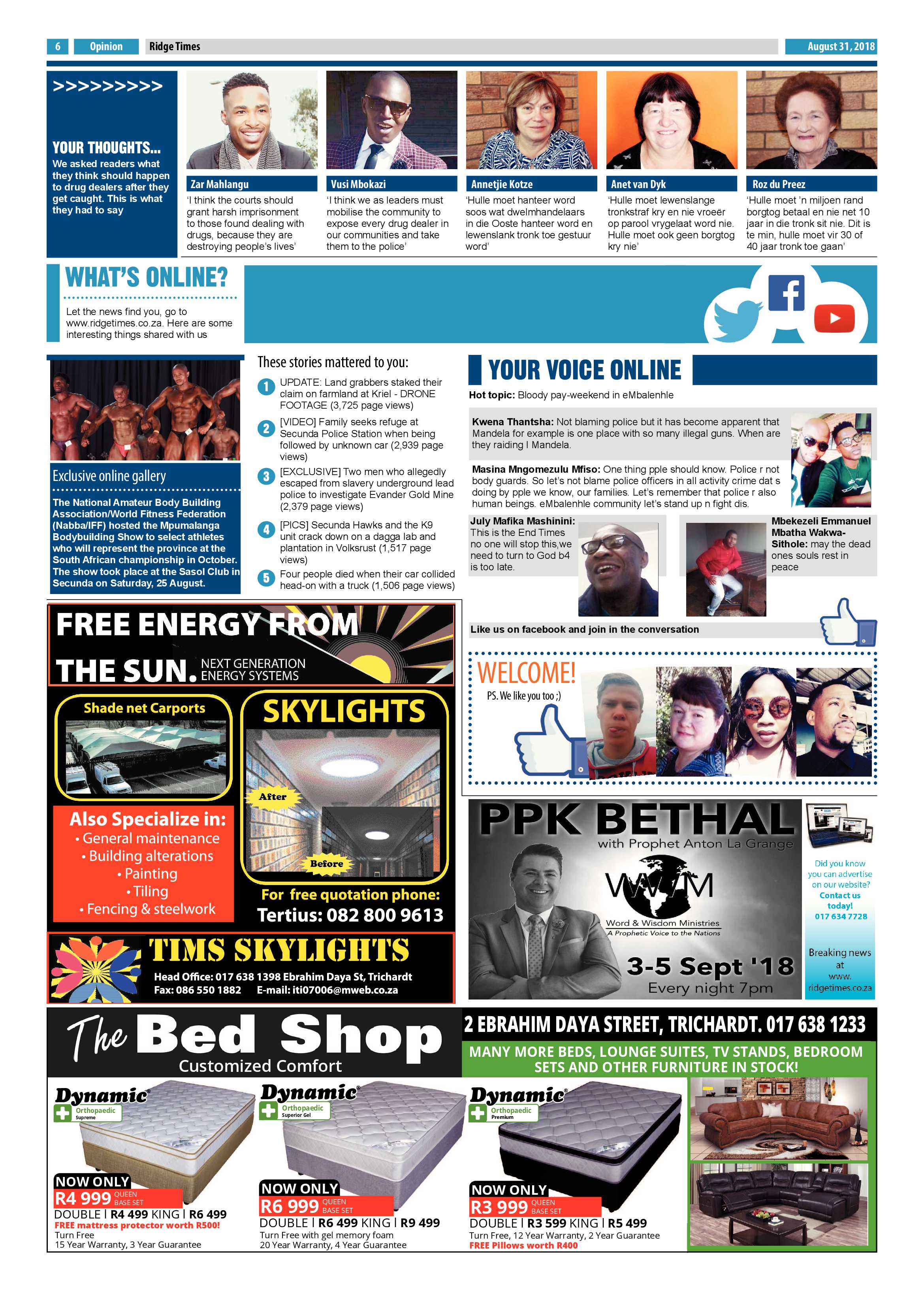 Ridge Times 31 August 2018 page 6