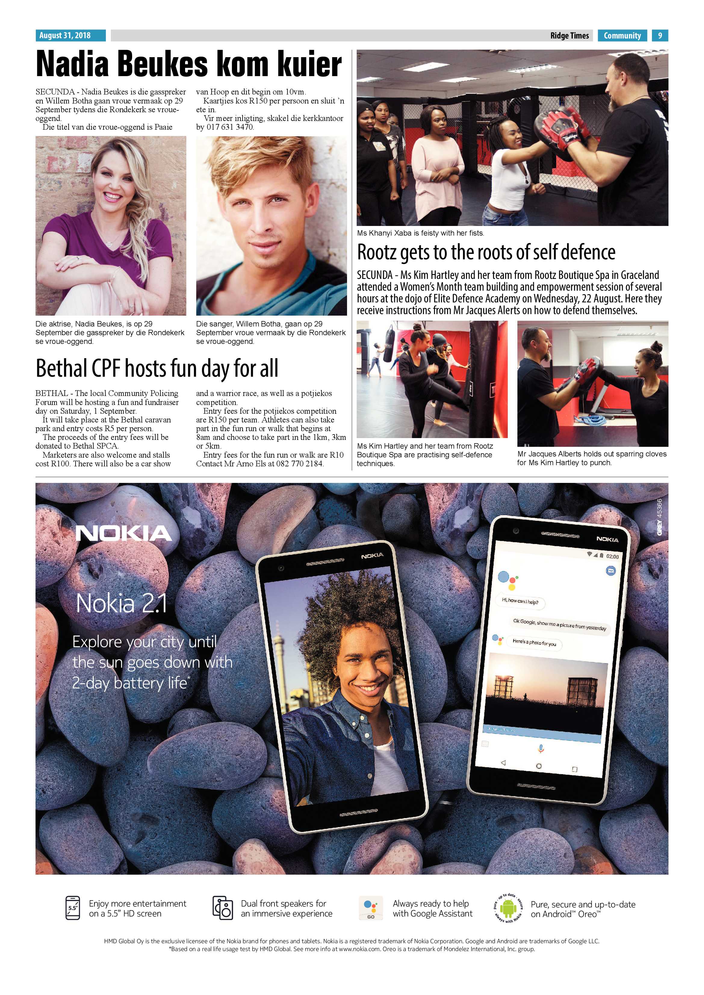 Ridge Times 31 August 2018 page 9