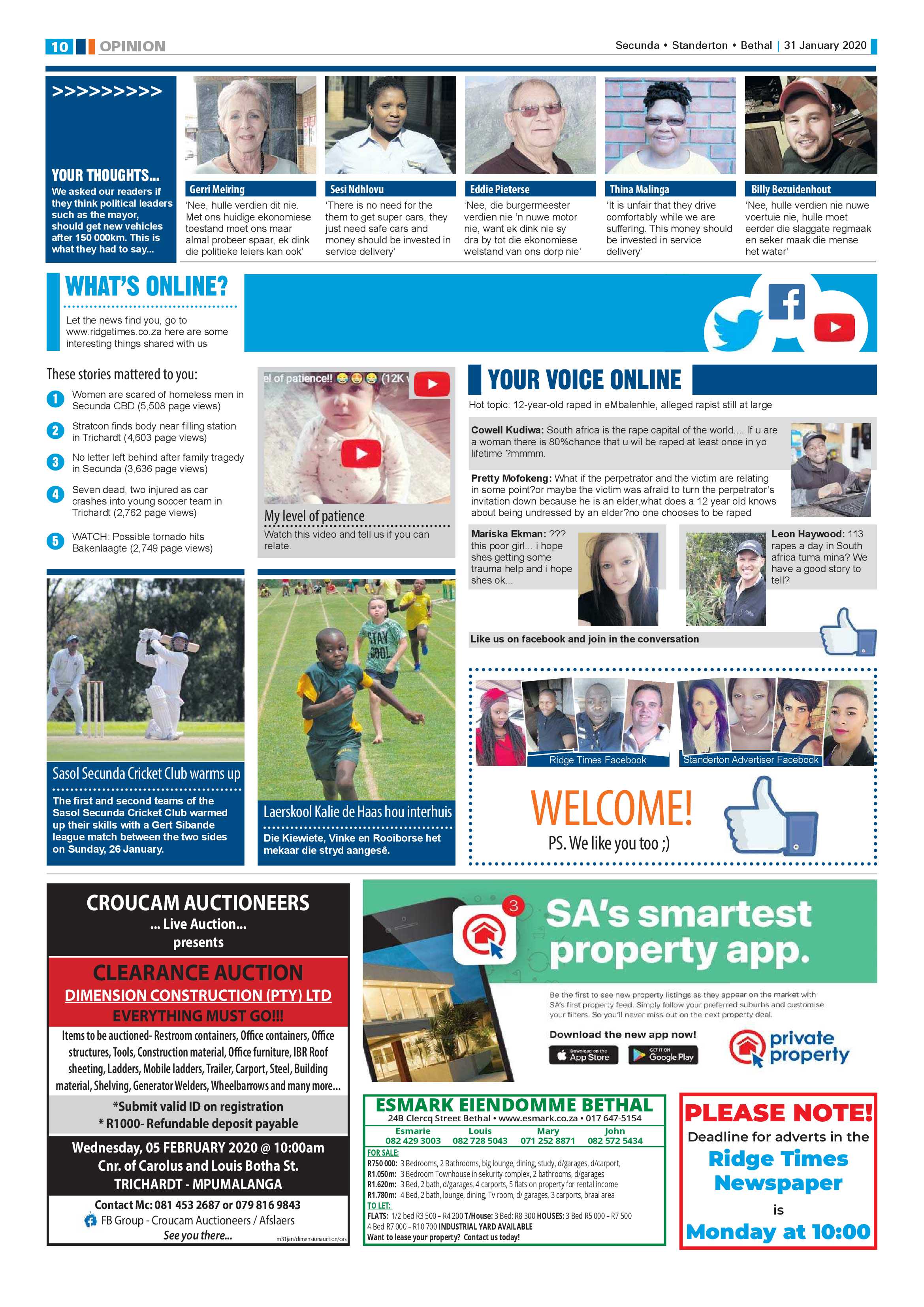 Ridge Times 31 January 2020 page 10