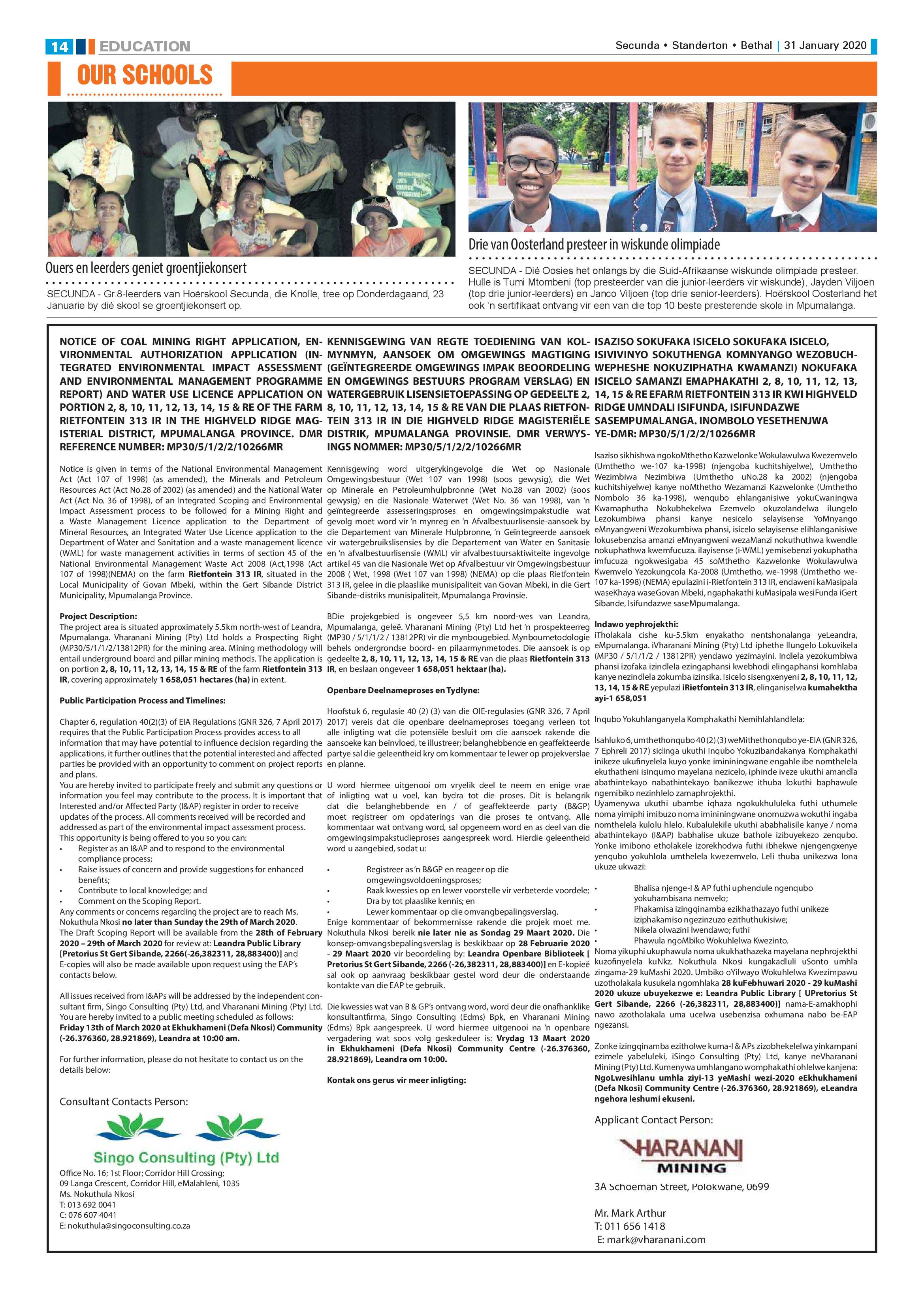 Ridge Times 31 January 2020 page 14