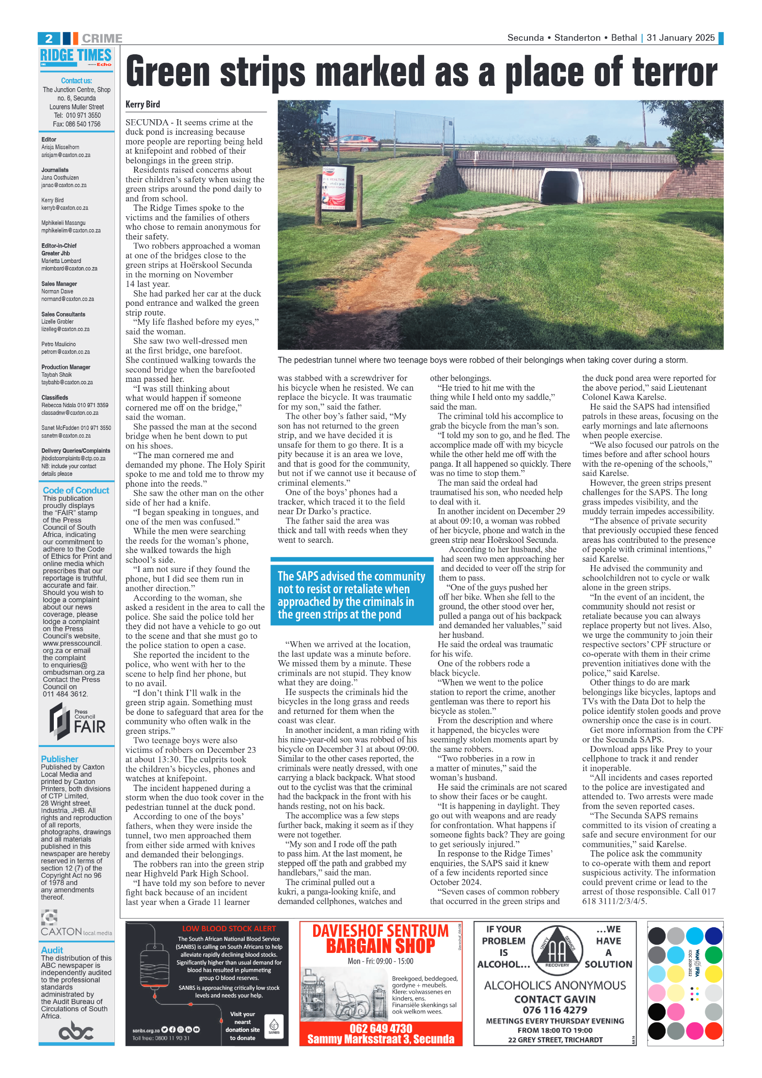 Ridge Times 31 January 2025 page 2