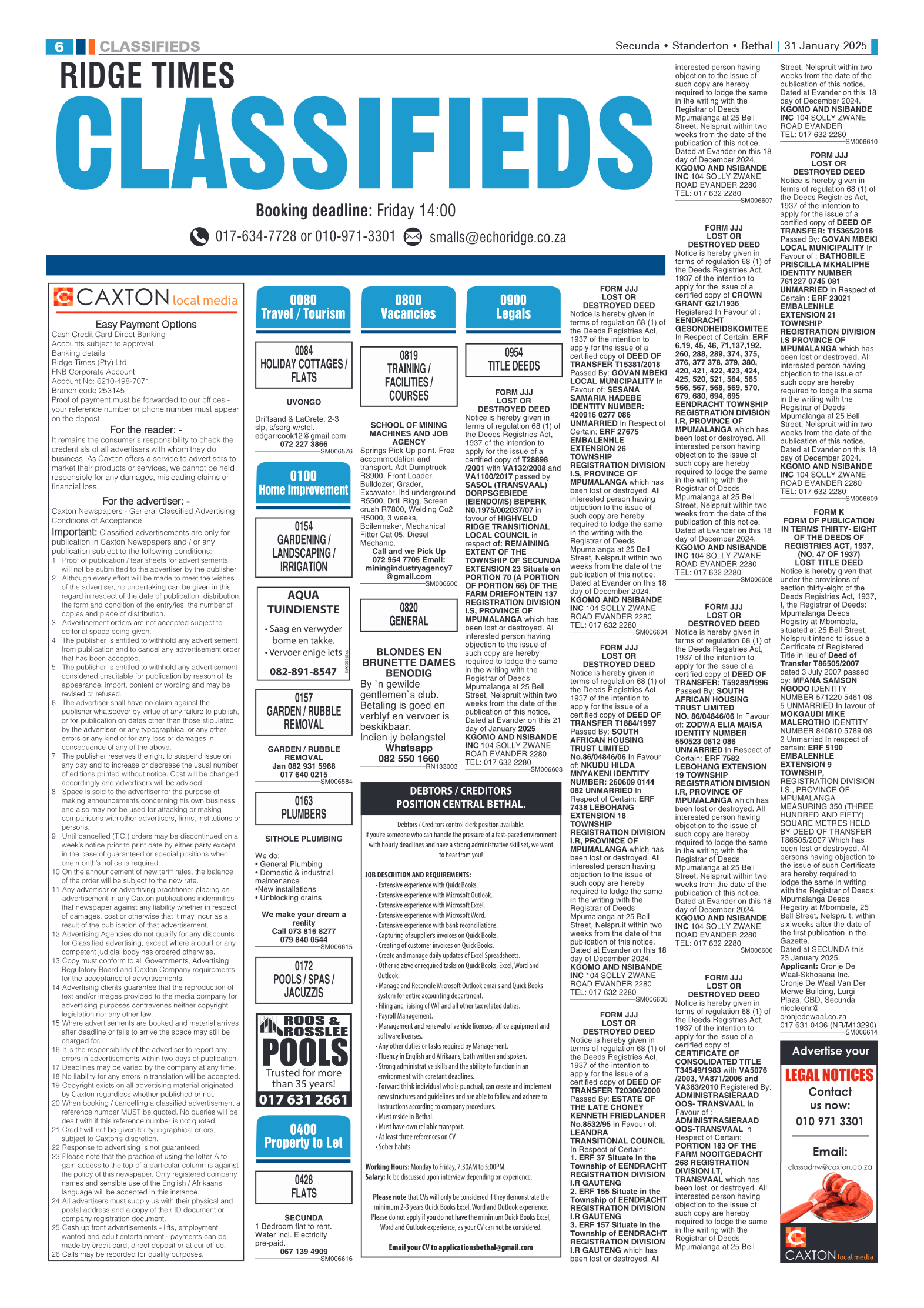 Ridge Times 31 January 2025 page 6