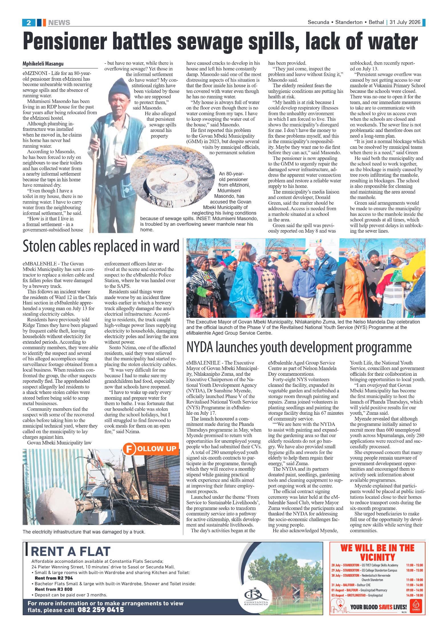 Ridge Times 31 July 2026 page 2
