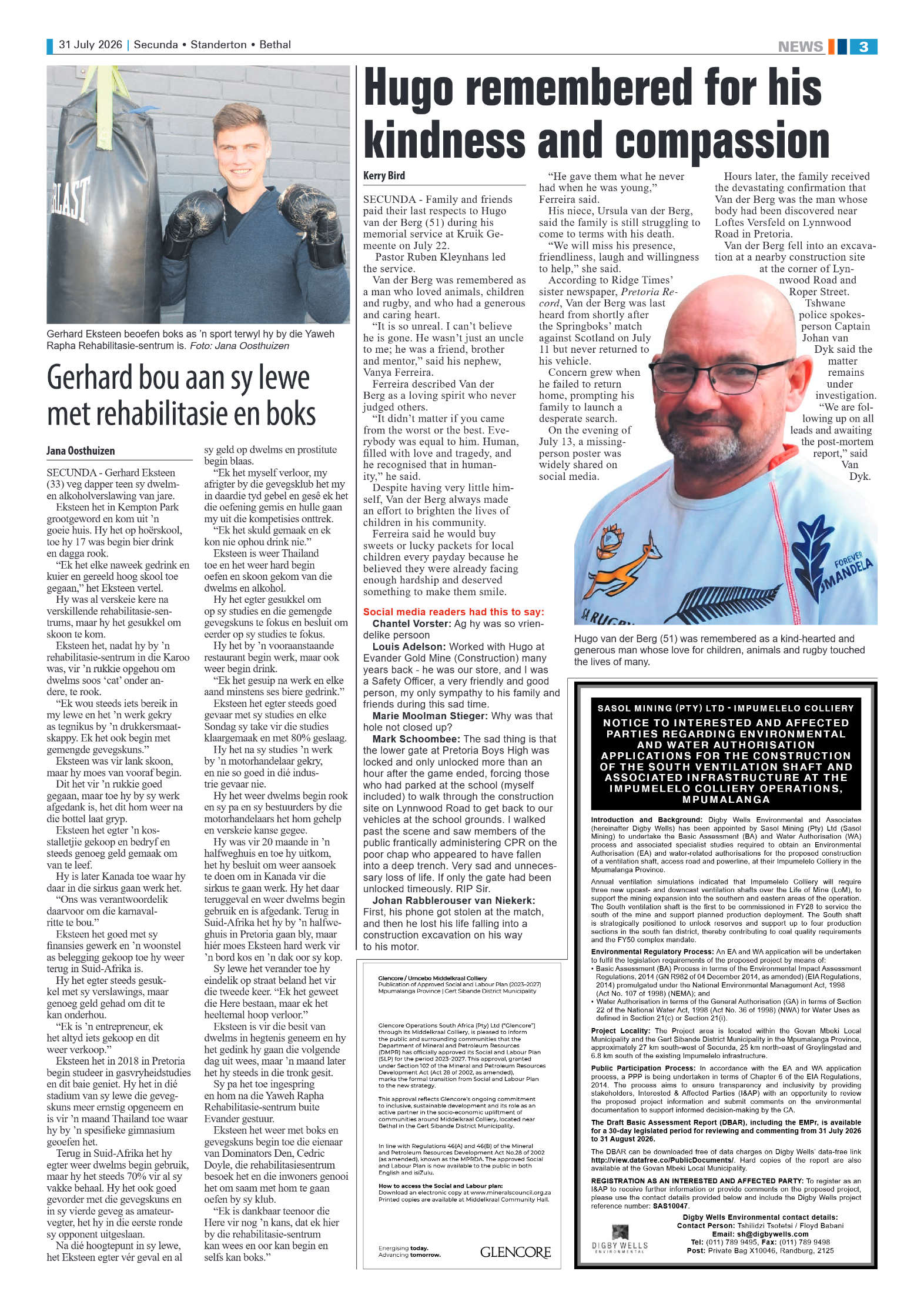 Ridge Times 31 July 2026 page 3