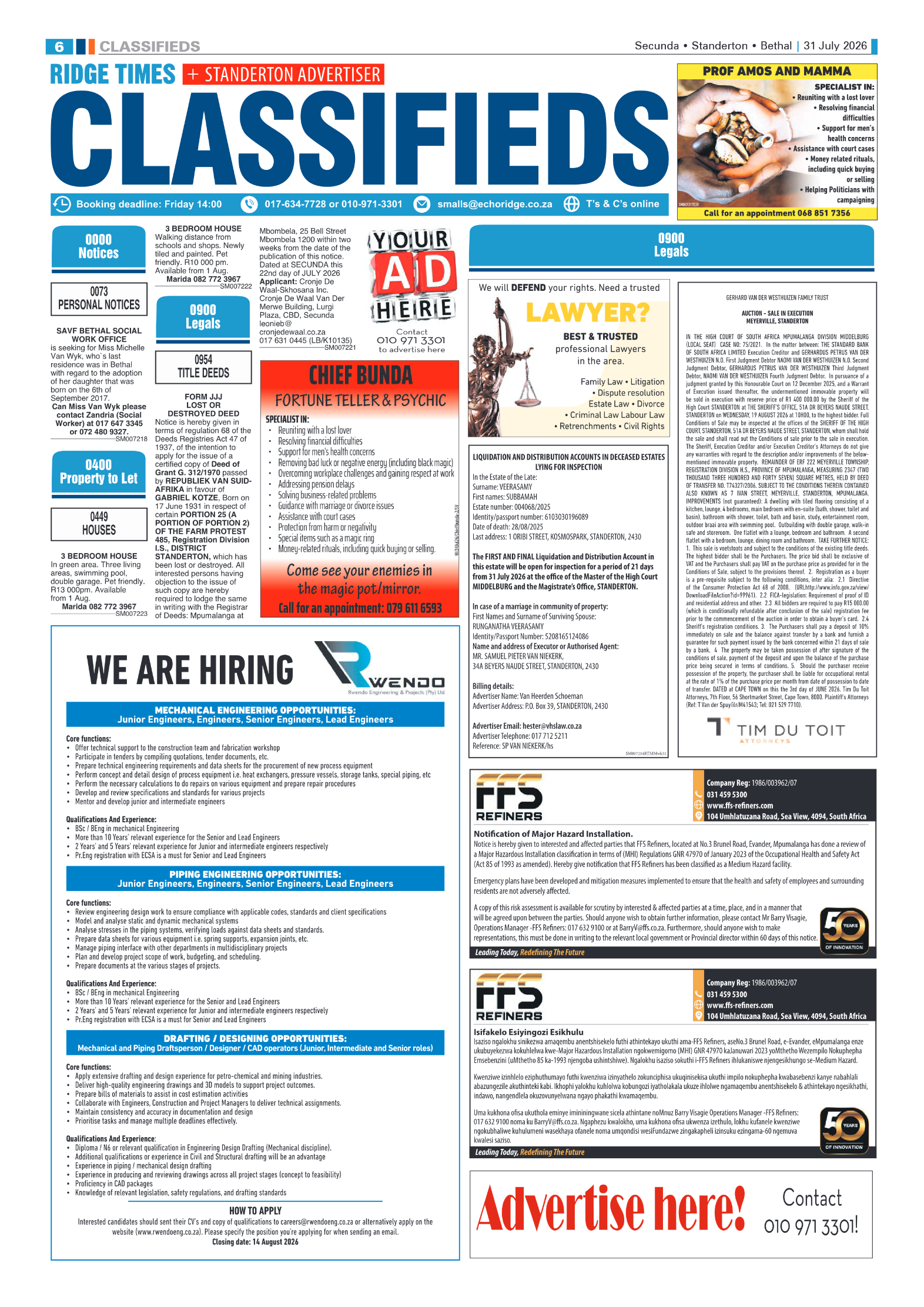 Ridge Times 31 July 2026 page 6