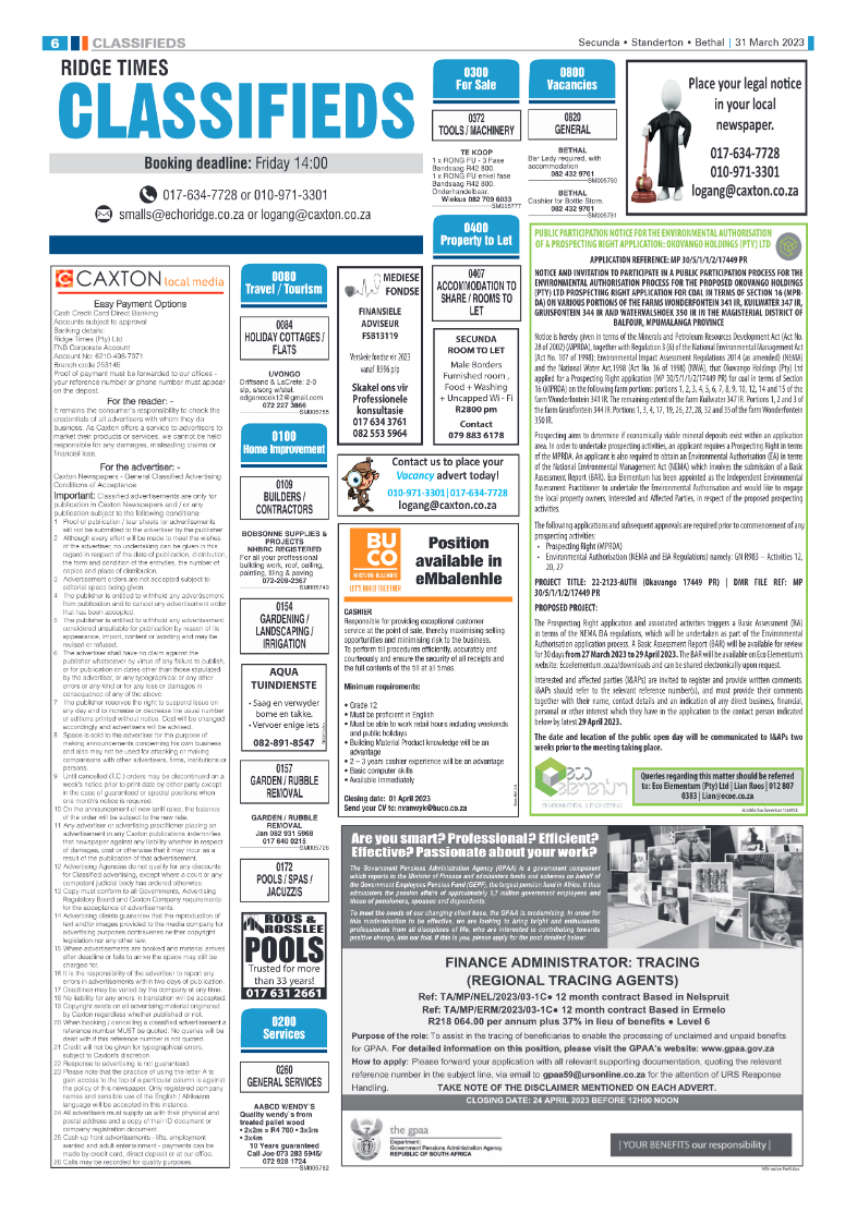 Ridge Times 31 March 2023 page 6