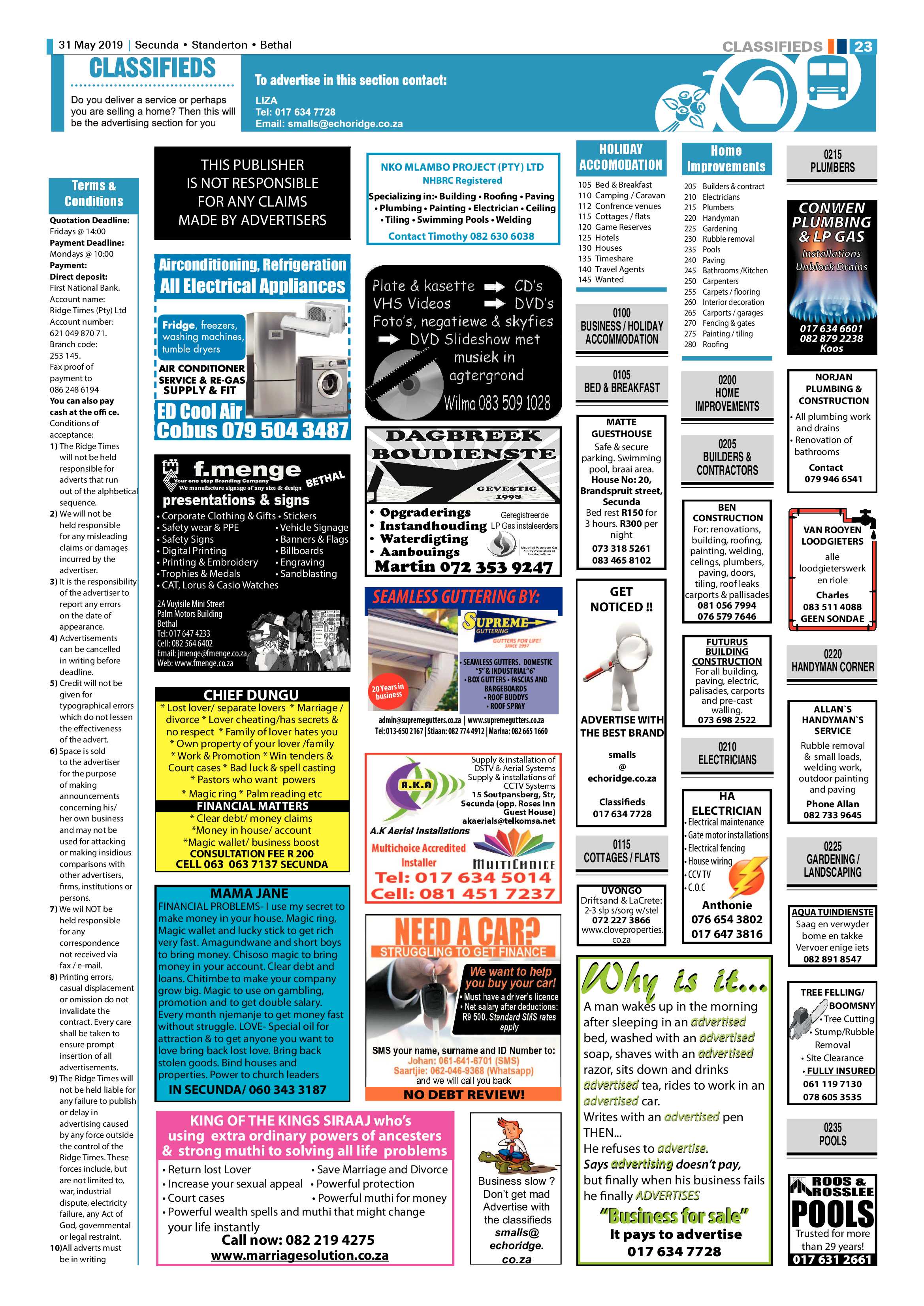 Ridge Times 31 May 2019 page 25