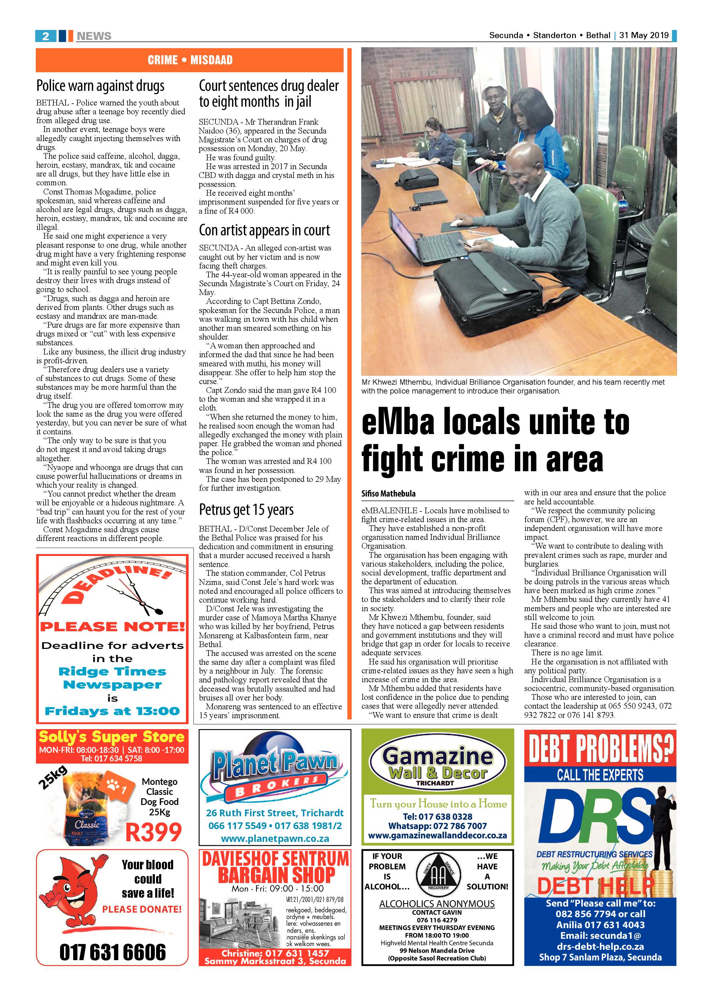 Ridge Times 31 May 2019 page 4