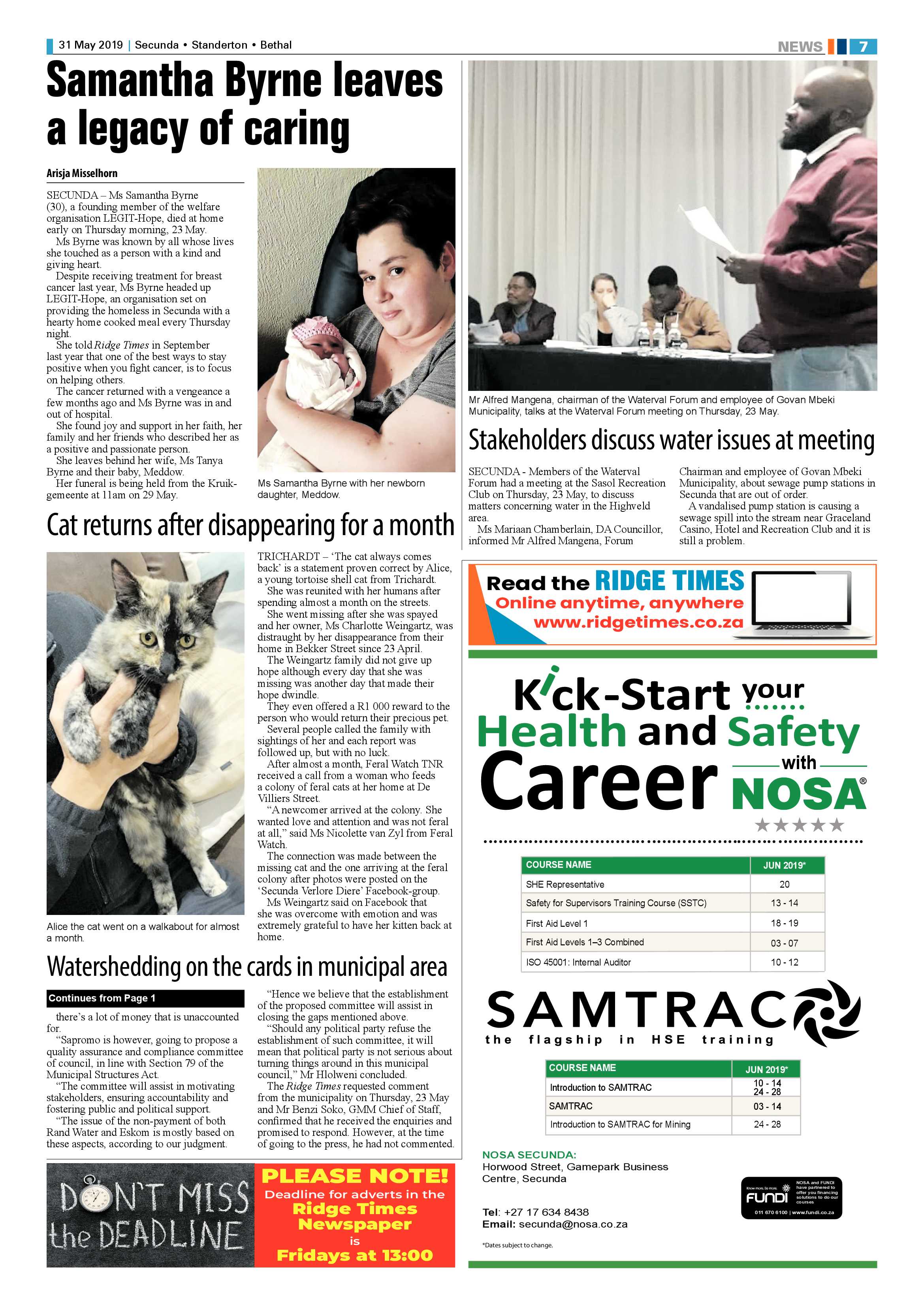 Ridge Times 31 May 2019 page 9