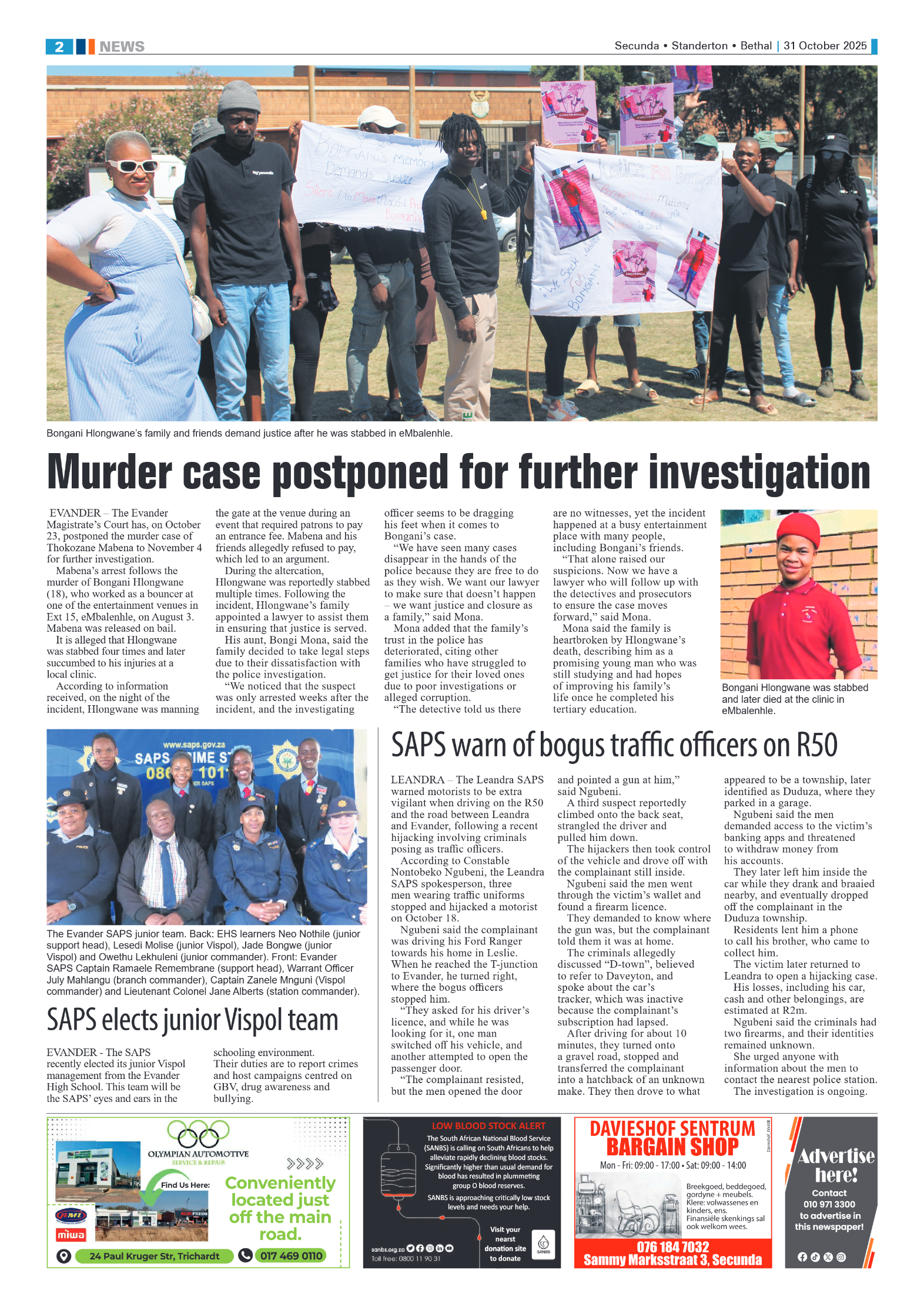 Ridge Times 31 October 2025 page 2
