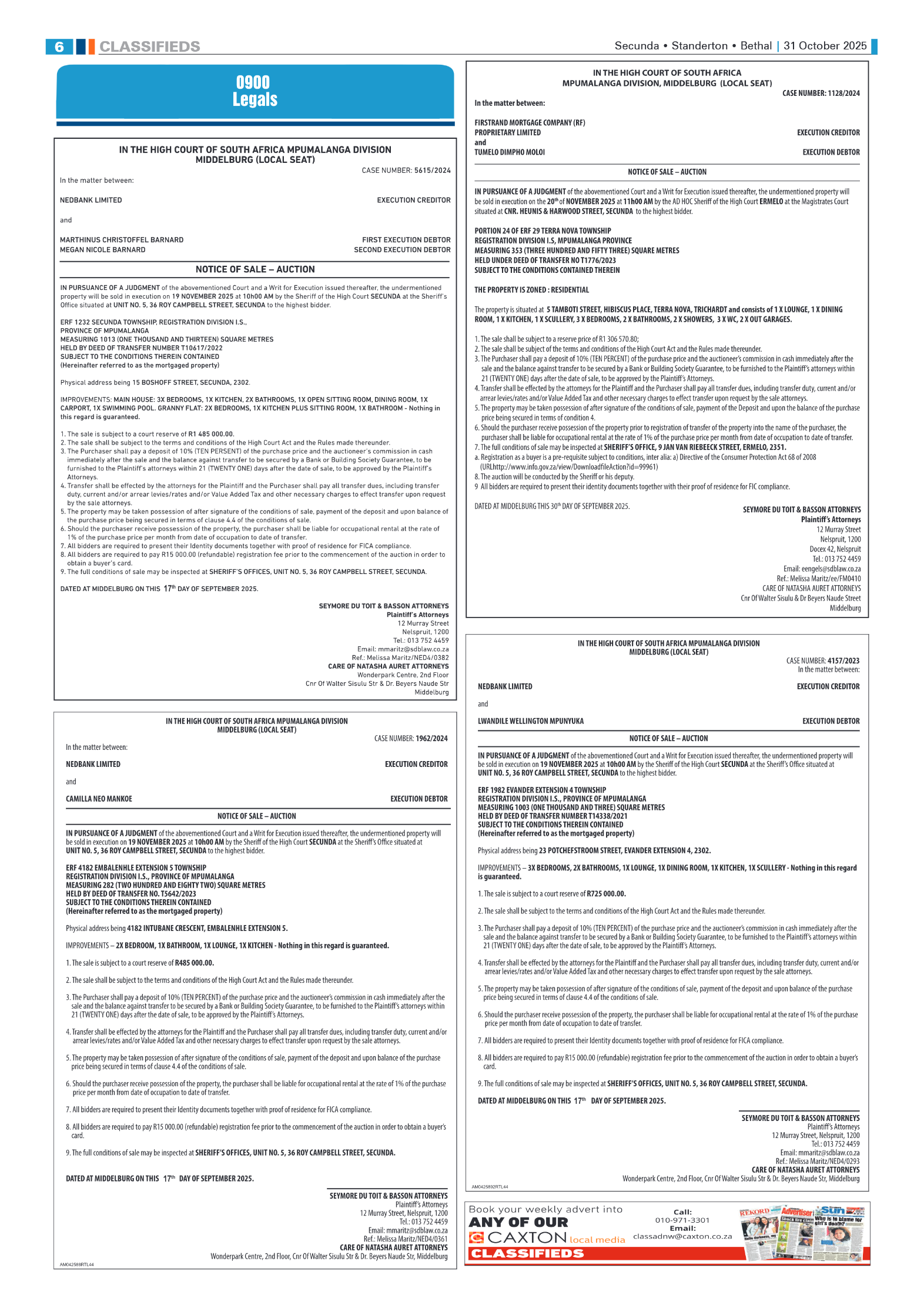 Ridge Times 31 October 2025 page 6