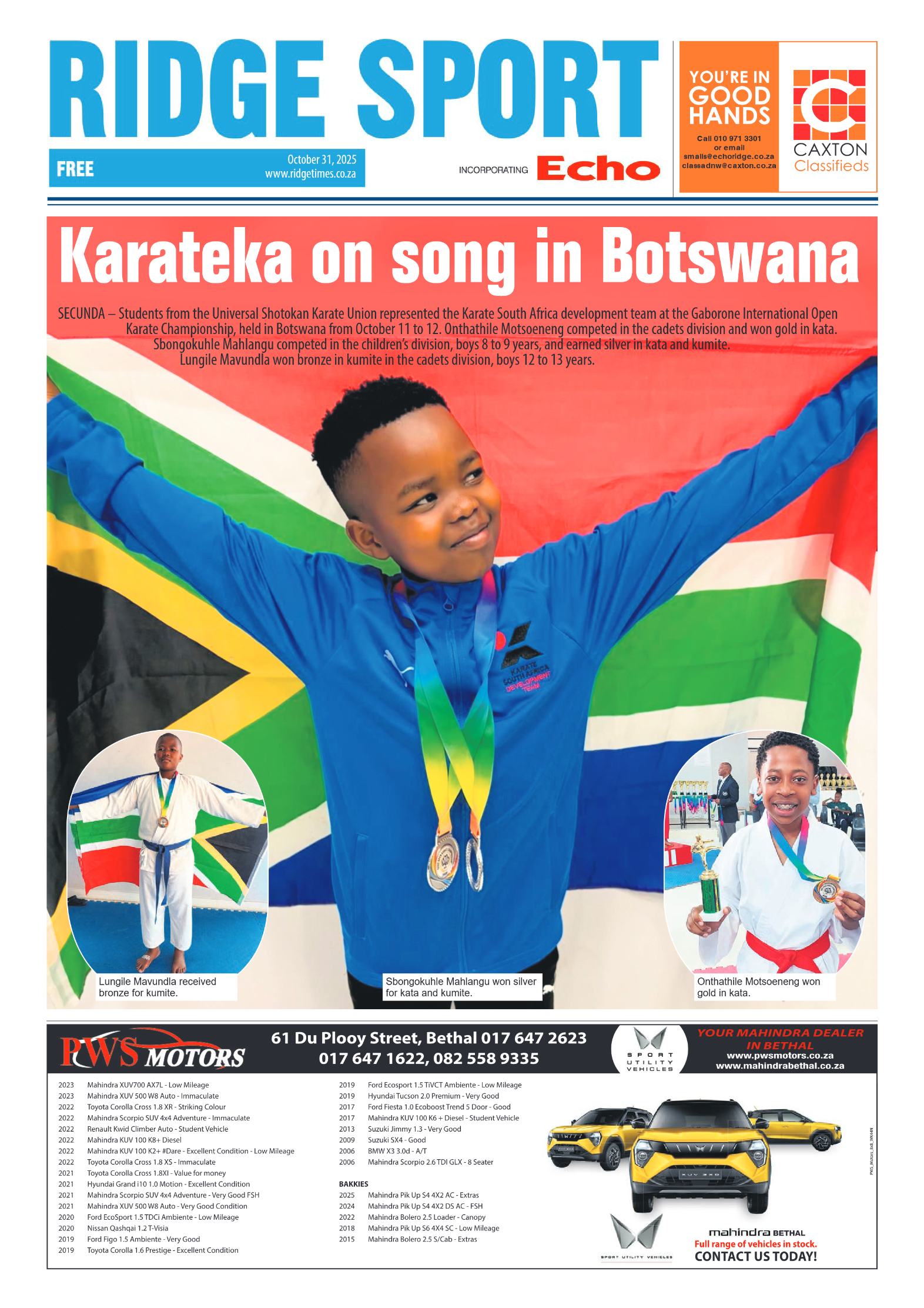 Ridge Times 31 October 2025 page 8