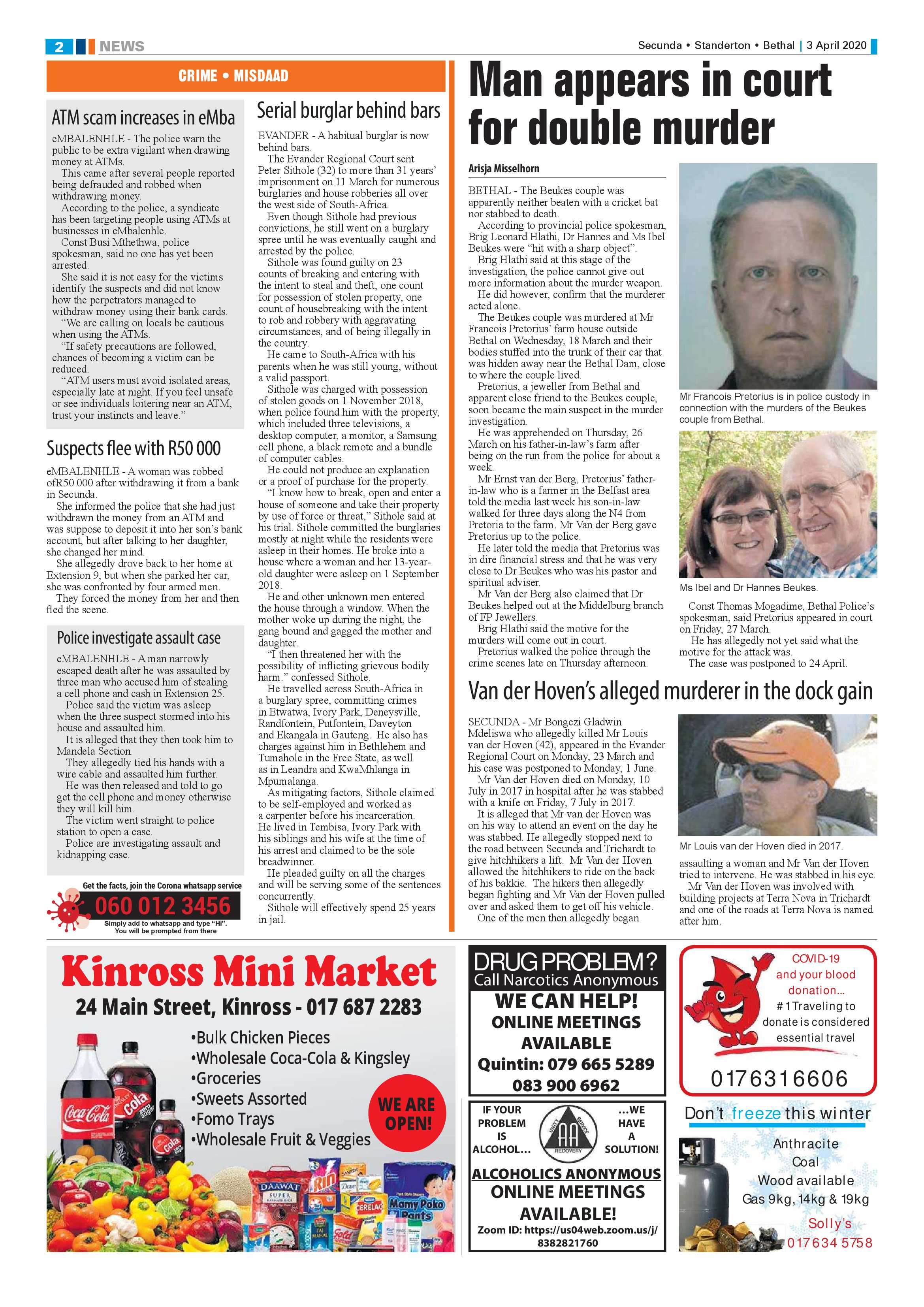Ridge Times 3 April 2020 page 2