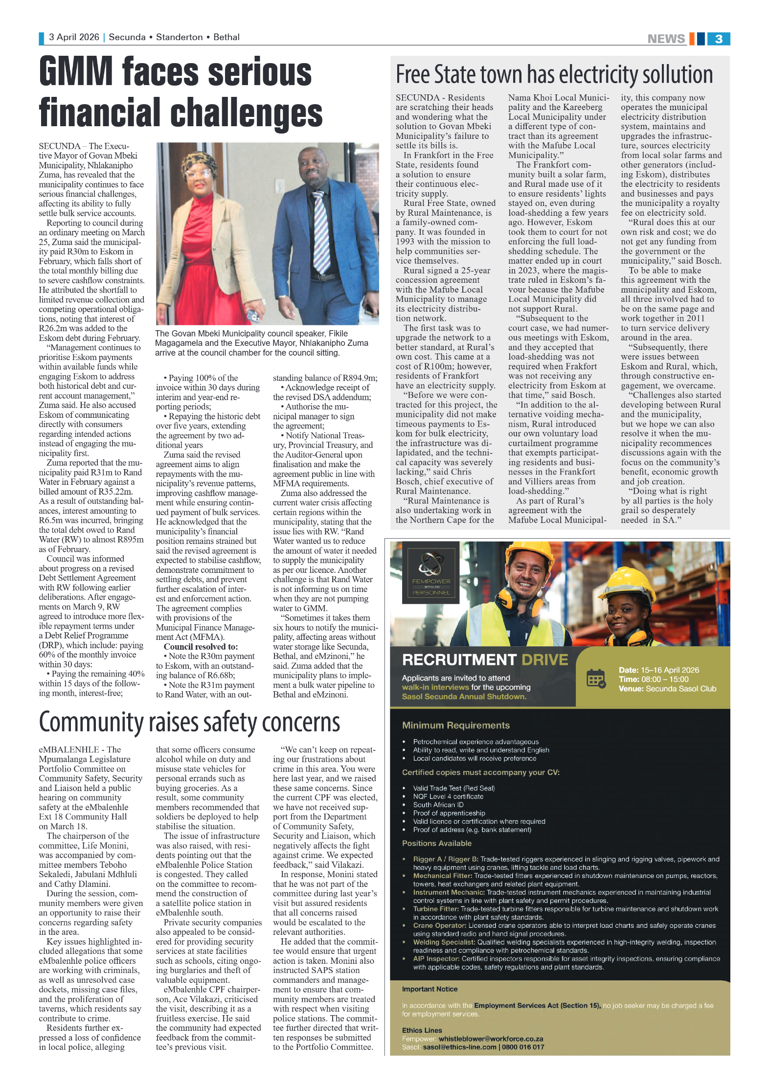 Ridge Times 3 April 2026 page 3