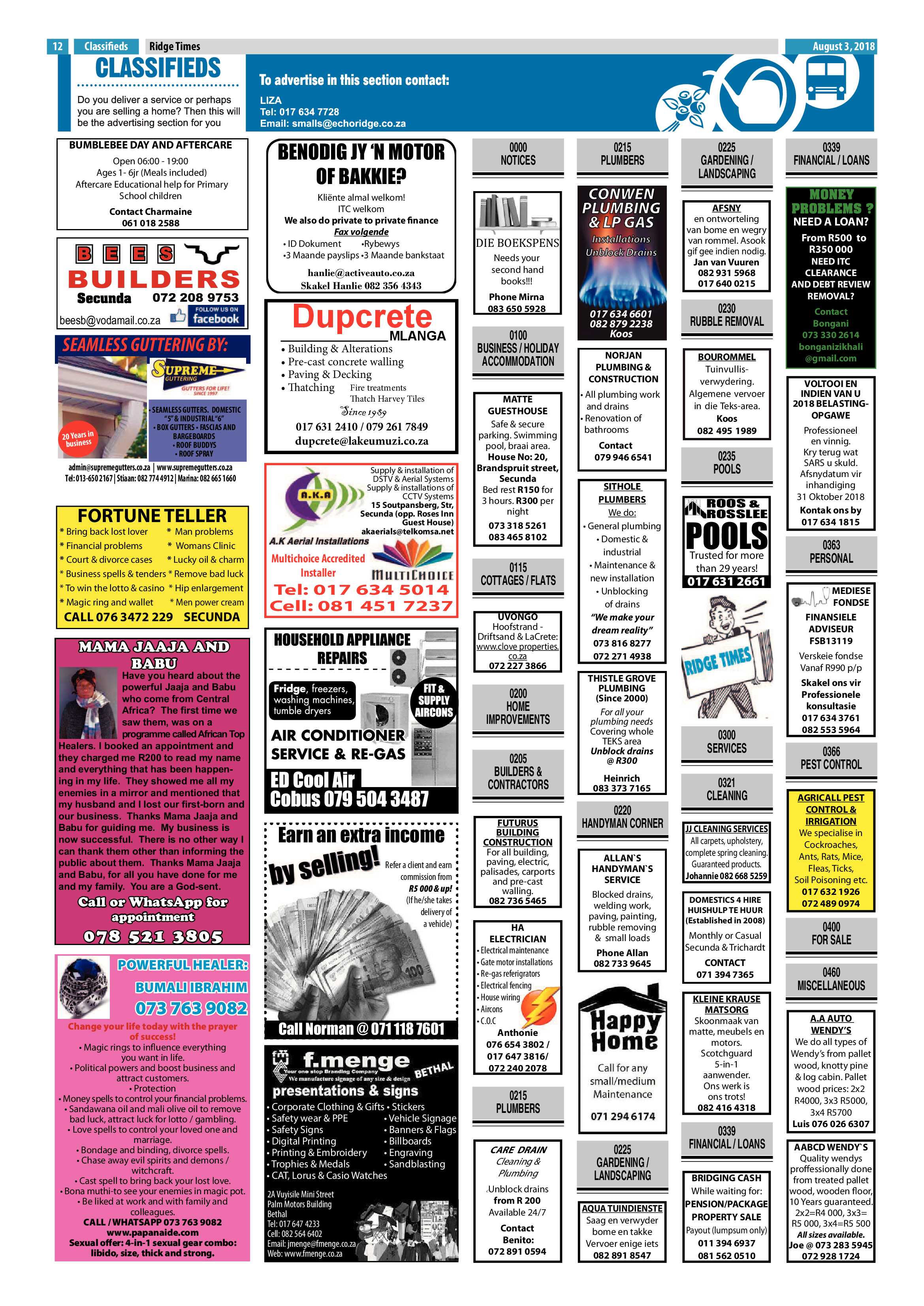 Ridge Times 3 August 2018 page 12
