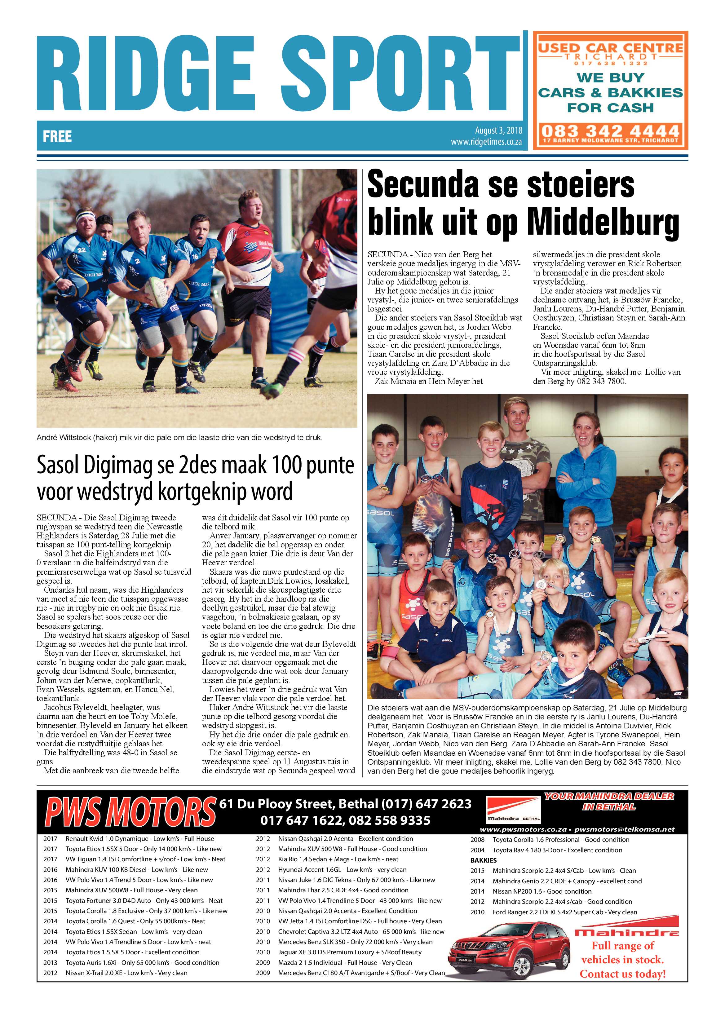 Ridge Times 3 August 2018 page 16