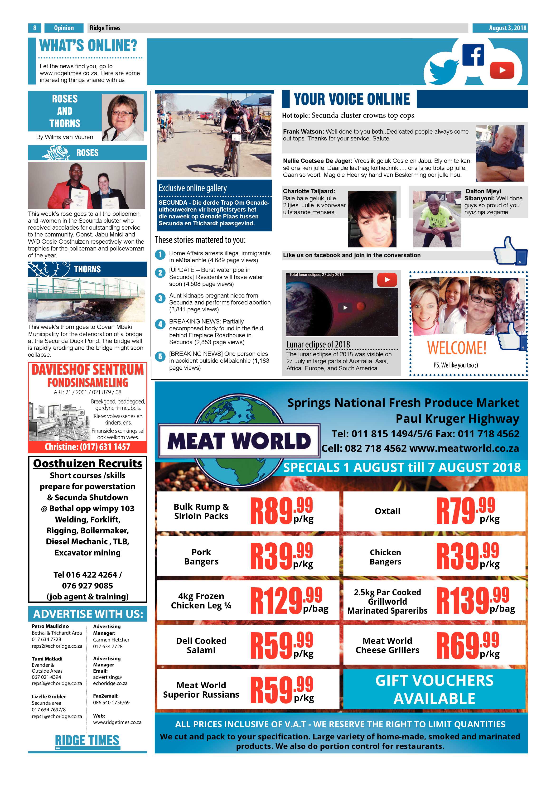 Ridge Times 3 August 2018 page 8
