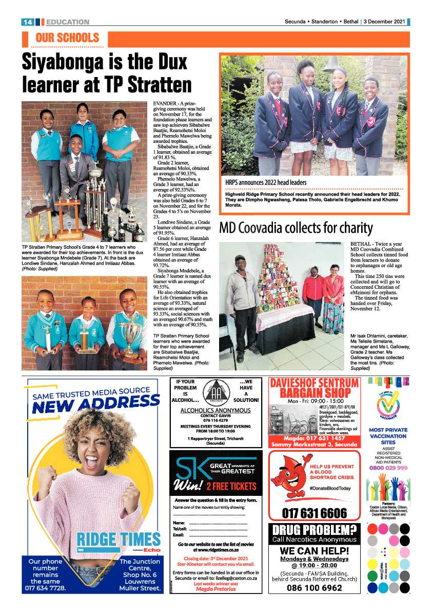 Ridge Times 3 December 2021 page 14