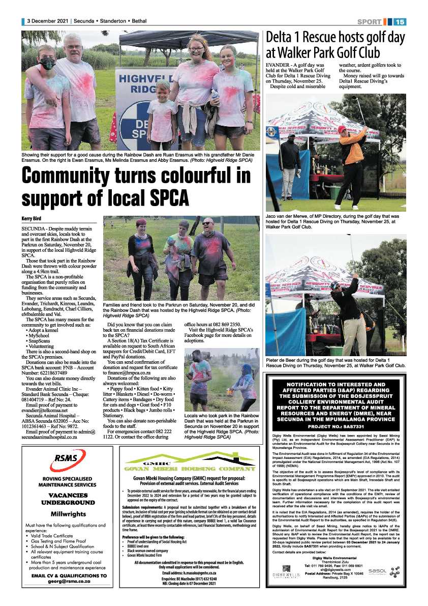 Ridge Times 3 December 2021 page 15