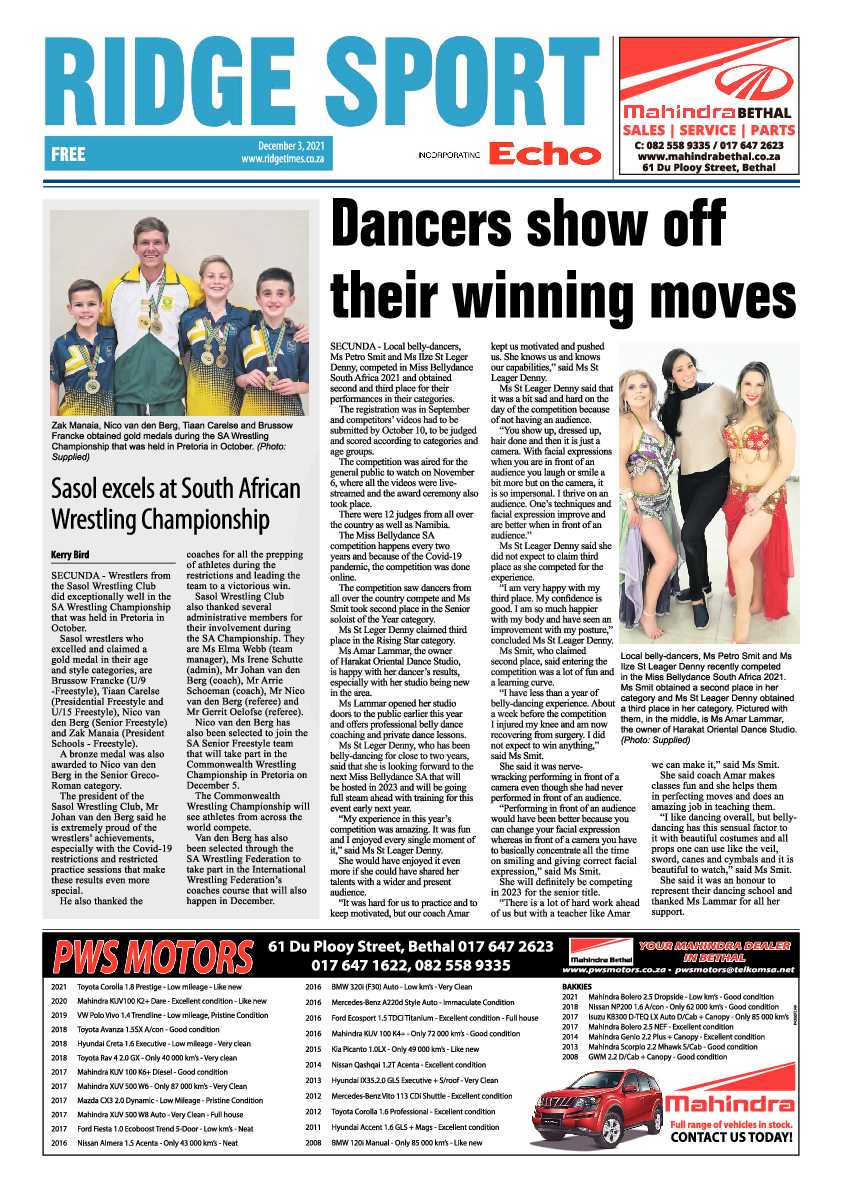 Ridge Times 3 December 2021 page 16