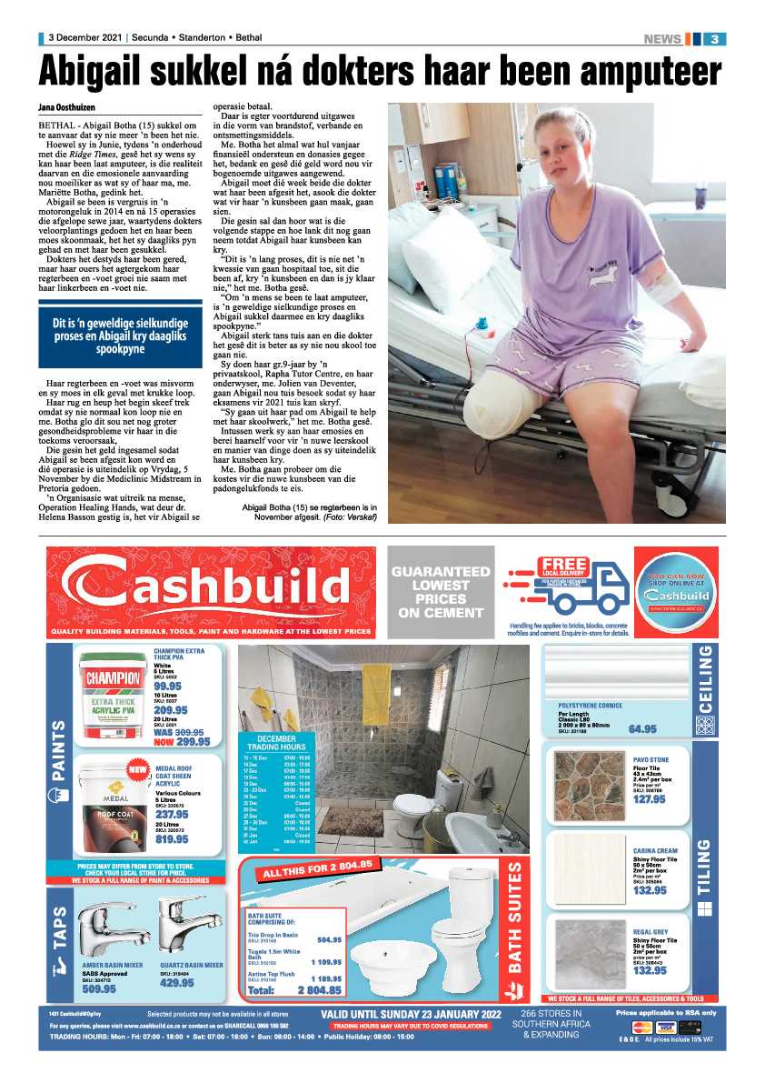 Ridge Times 3 December 2021 page 3