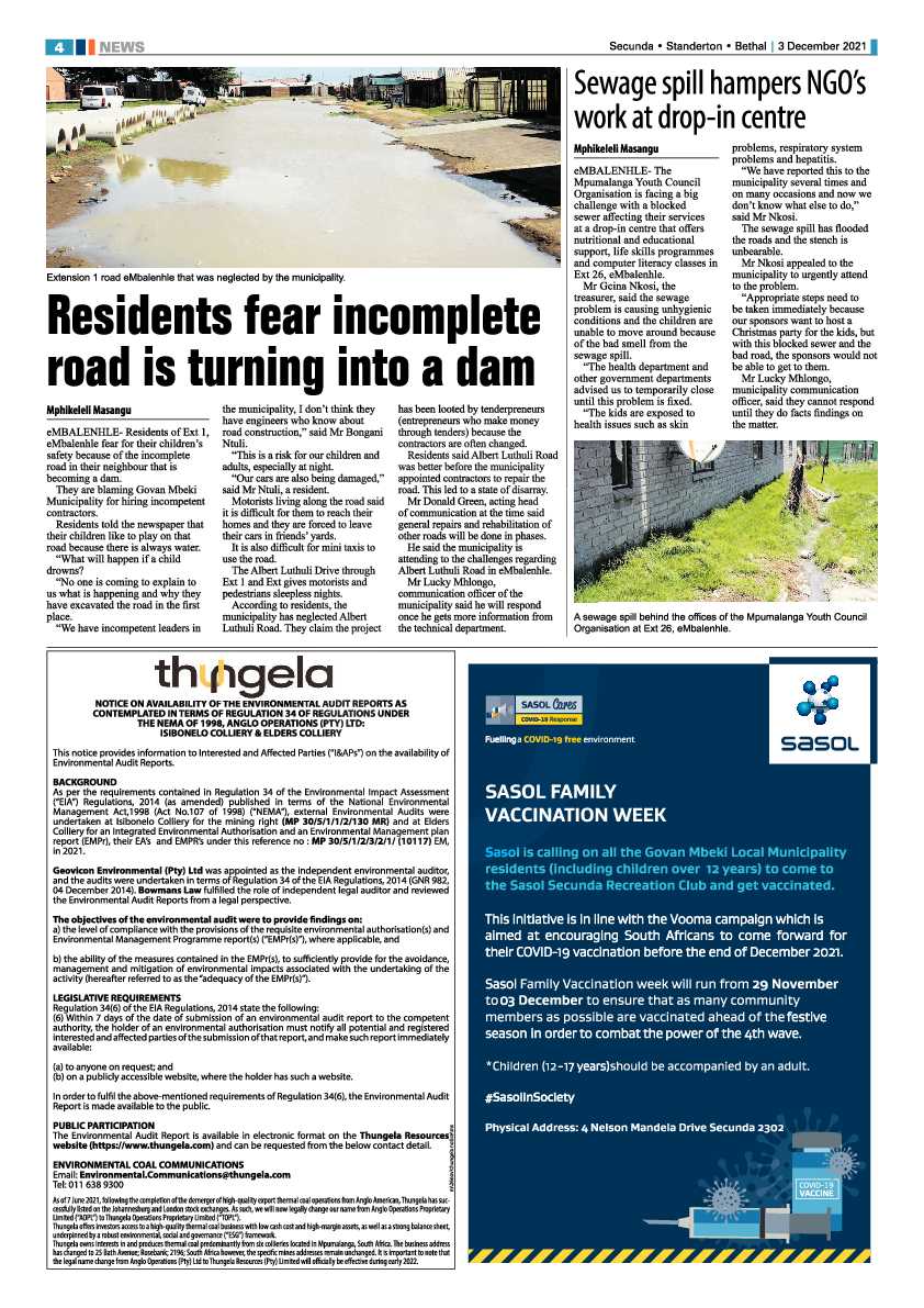 Ridge Times 3 December 2021 page 4