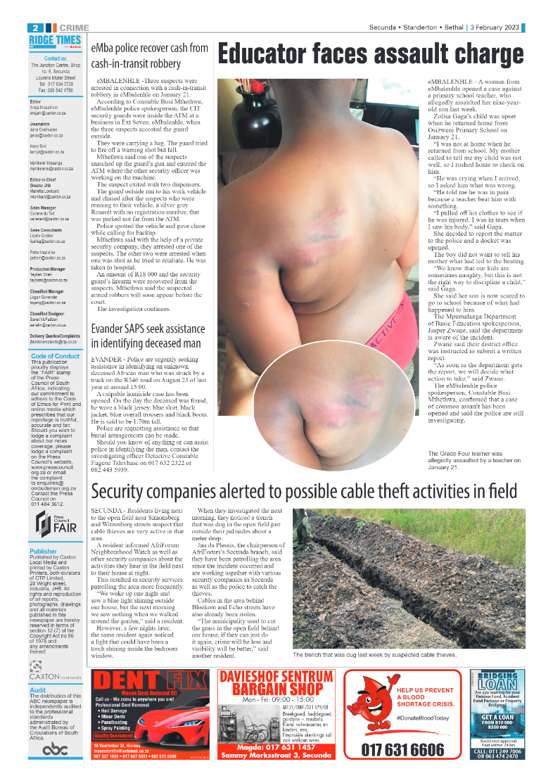 Ridge Times 3 February 2023 page 2